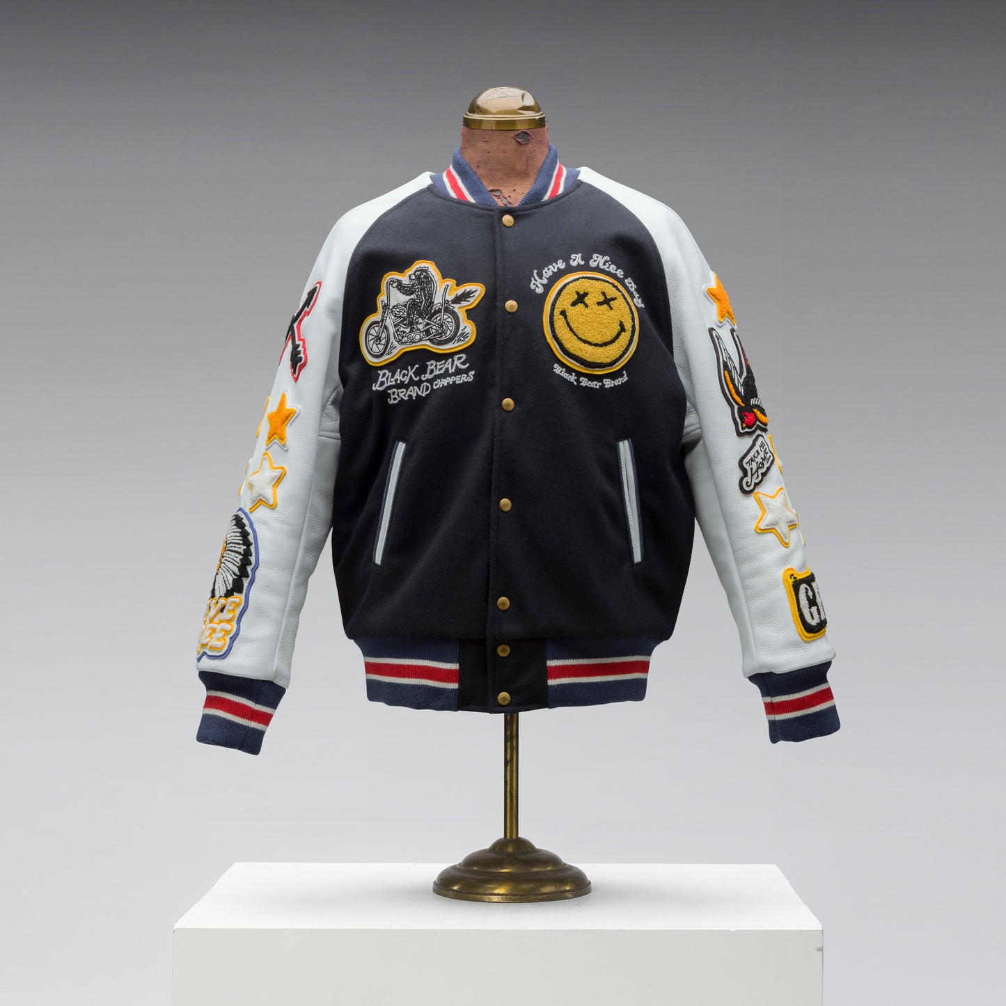 Black Bear Brand ART Edition - Chain Stitched... Stadium Jacket