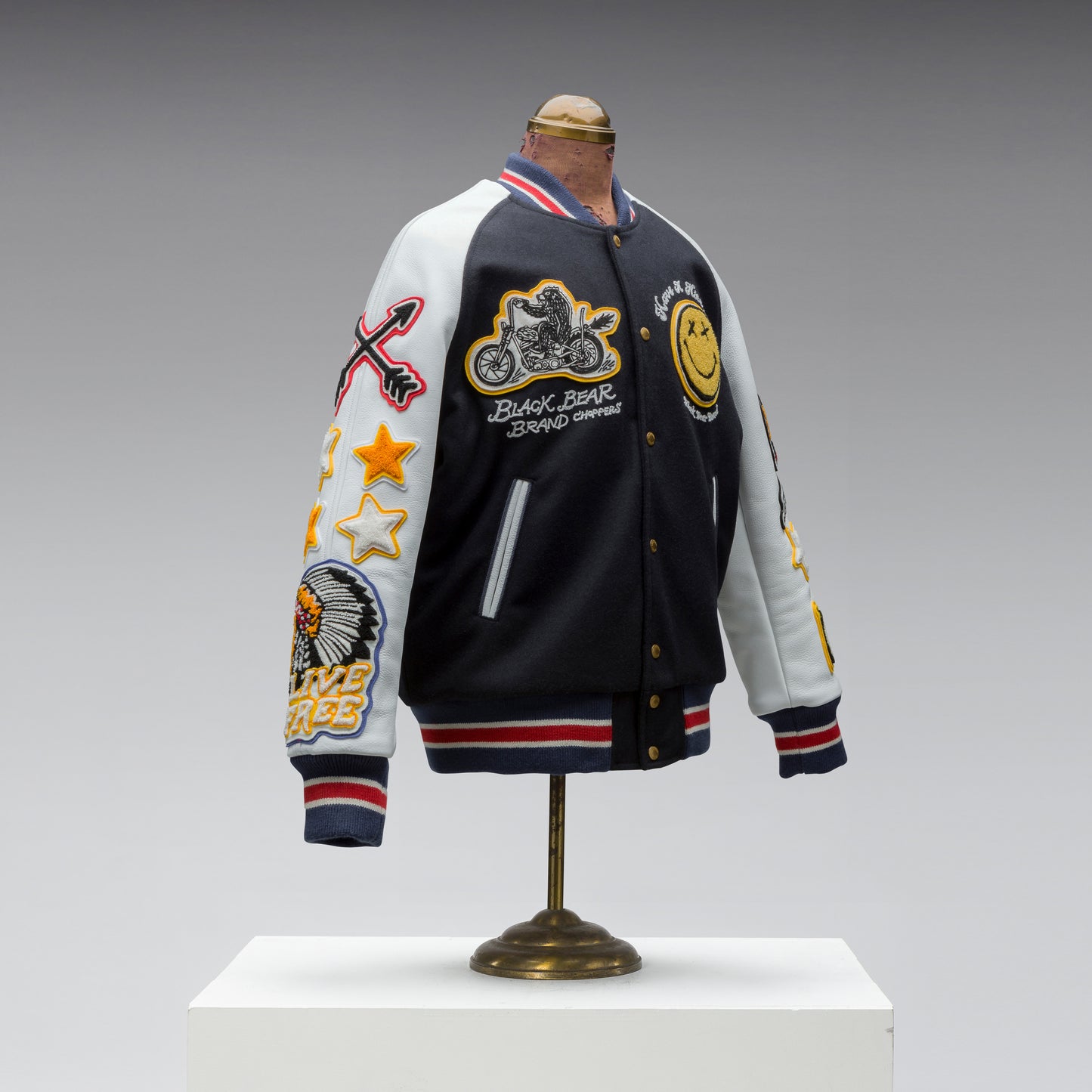 Black Bear Brand ART Edition - Chain Stitched... Stadium Jacket