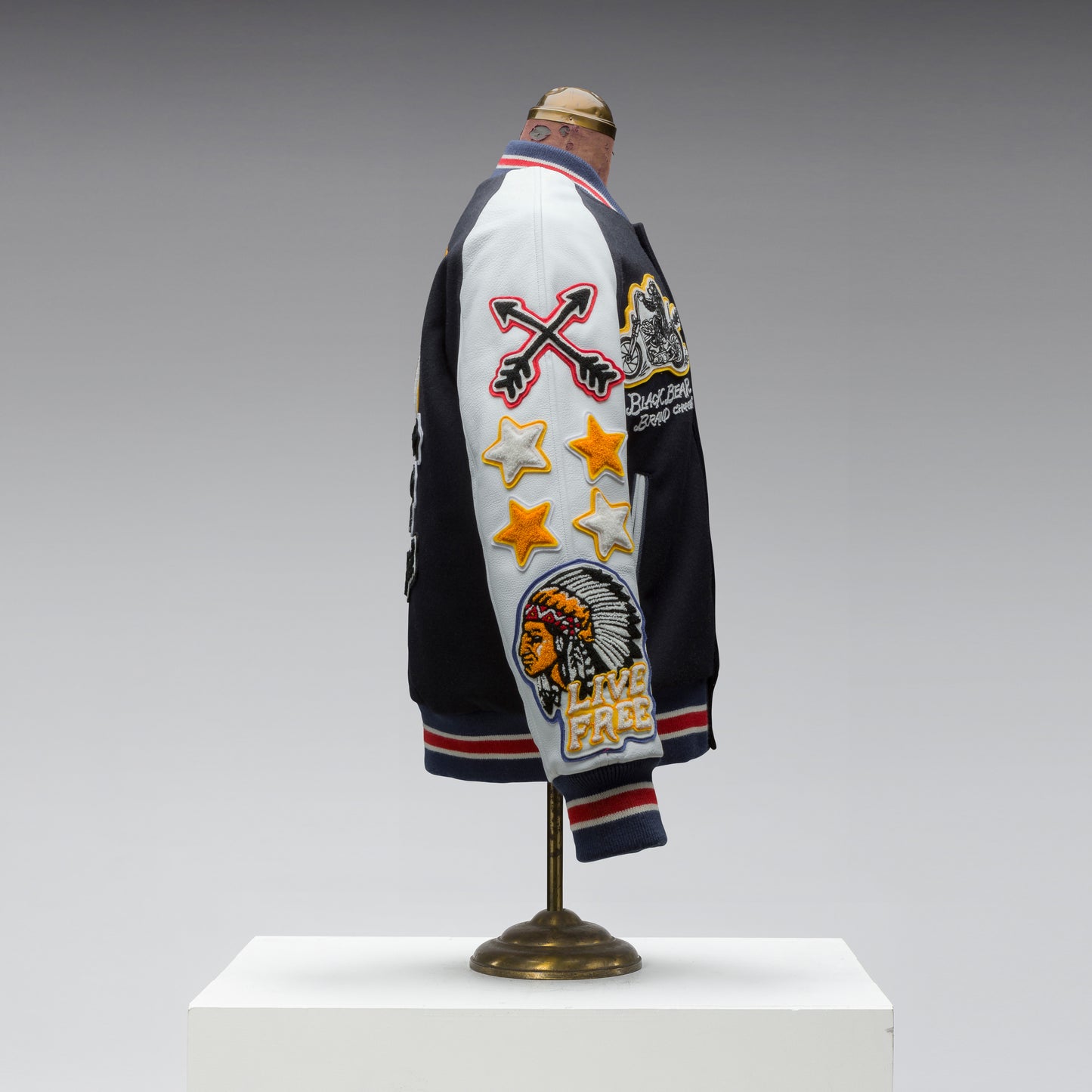 Black Bear Brand ART Edition - Chain Stitched... Stadium Jacket