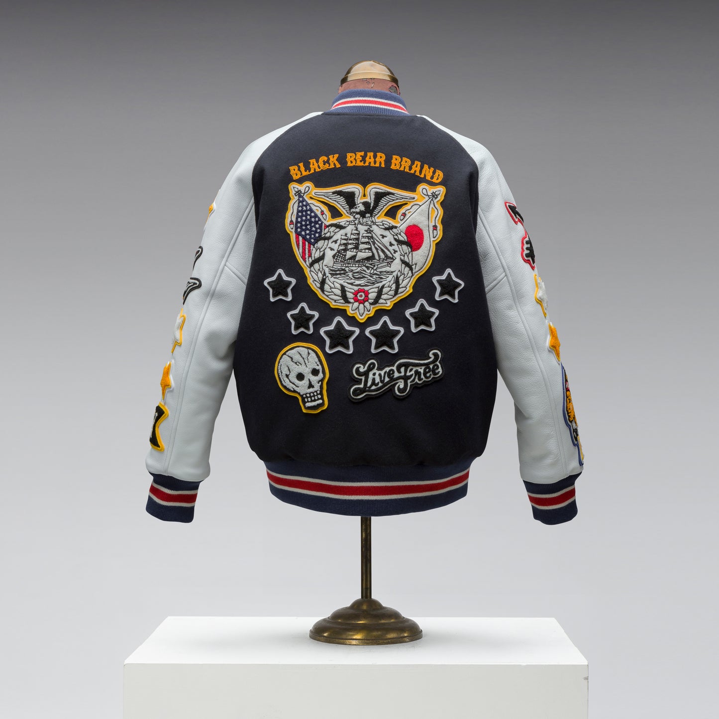 Black Bear Brand ART Edition - Chain Stitched... Stadium Jacket