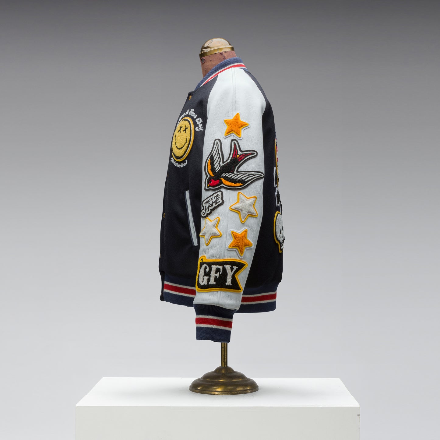 Black Bear Brand ART Edition - Chain Stitched... Stadium Jacket