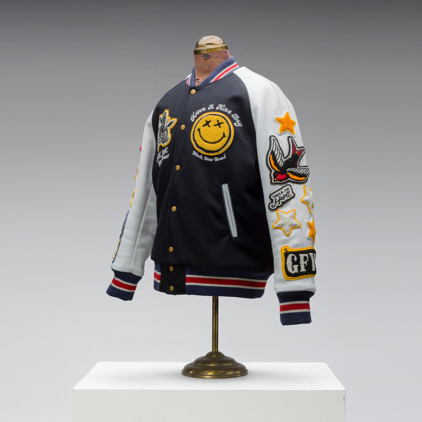 Black Bear Brand ART Edition - Chain Stitched... Stadium Jacket