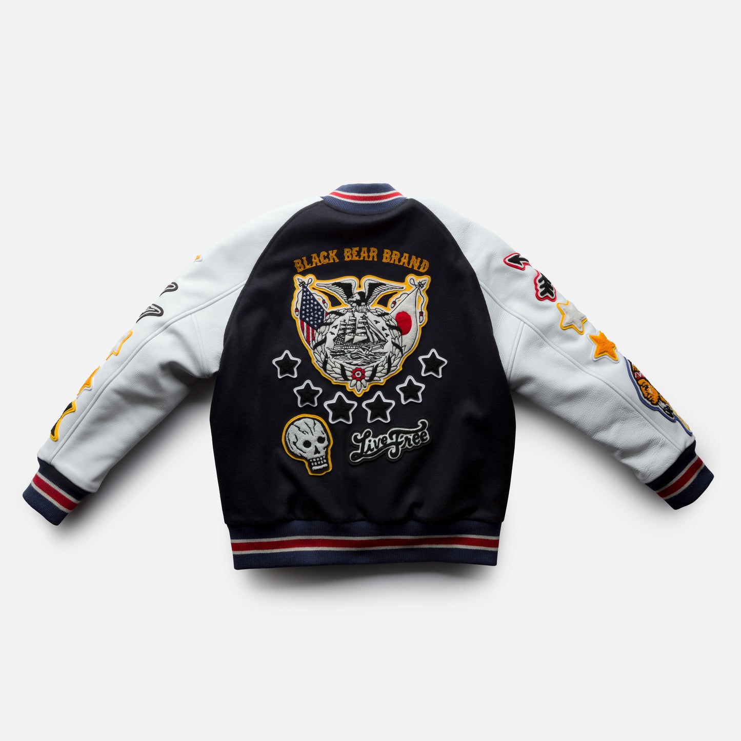 Black Bear Brand ART Edition - Chain Stitched... Stadium Jacket