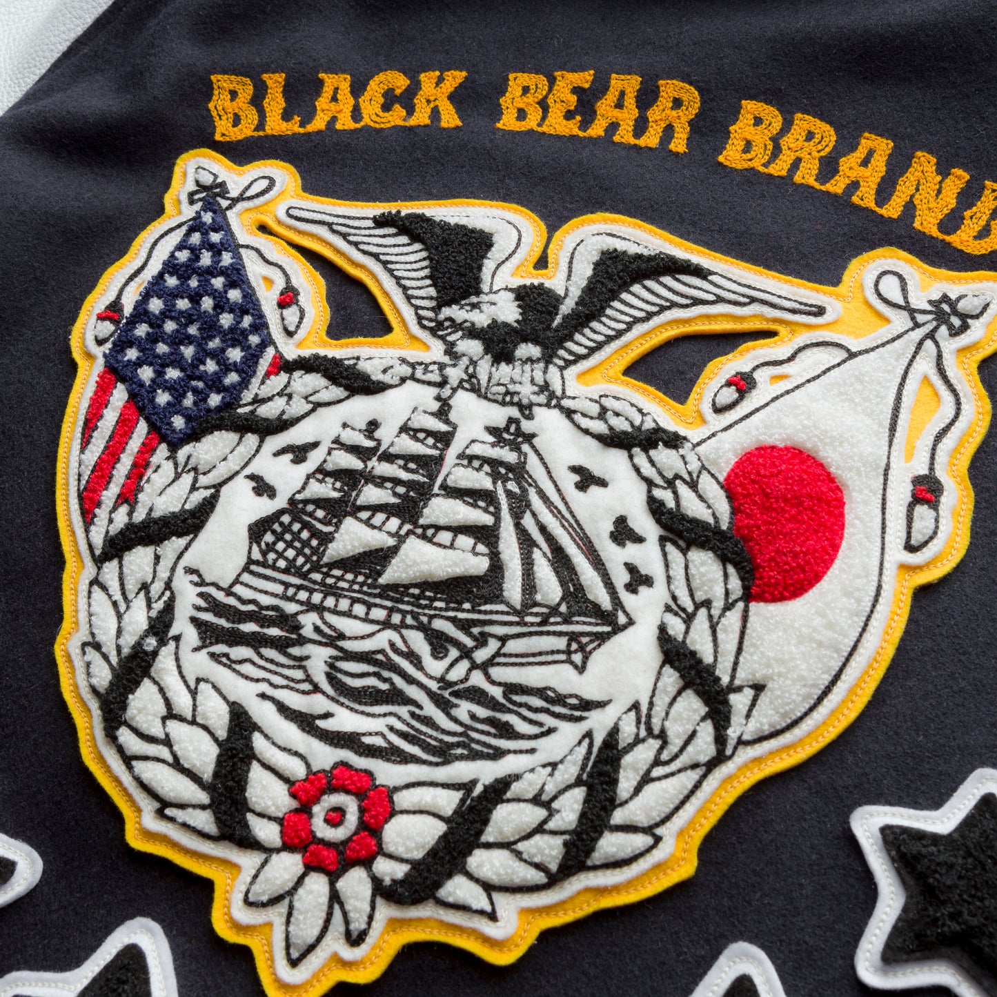 Black Bear Brand ART Edition - Chain Stitched... Stadium Jacket