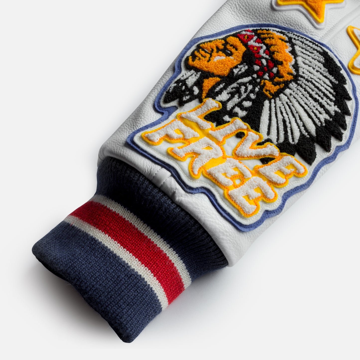 Black Bear Brand ART Edition - Chain Stitched... Stadium Jacket