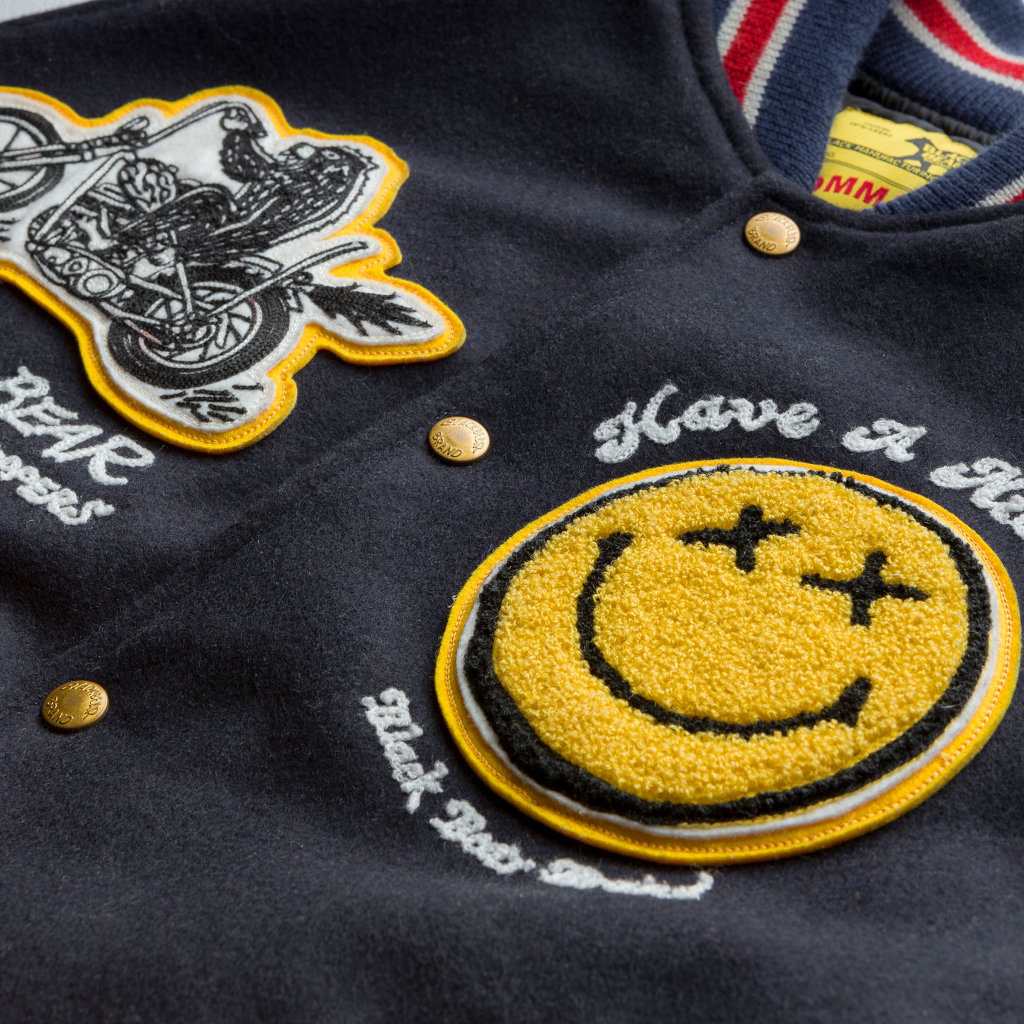 Black Bear Brand ART Edition - Chain Stitched... Stadium Jacket