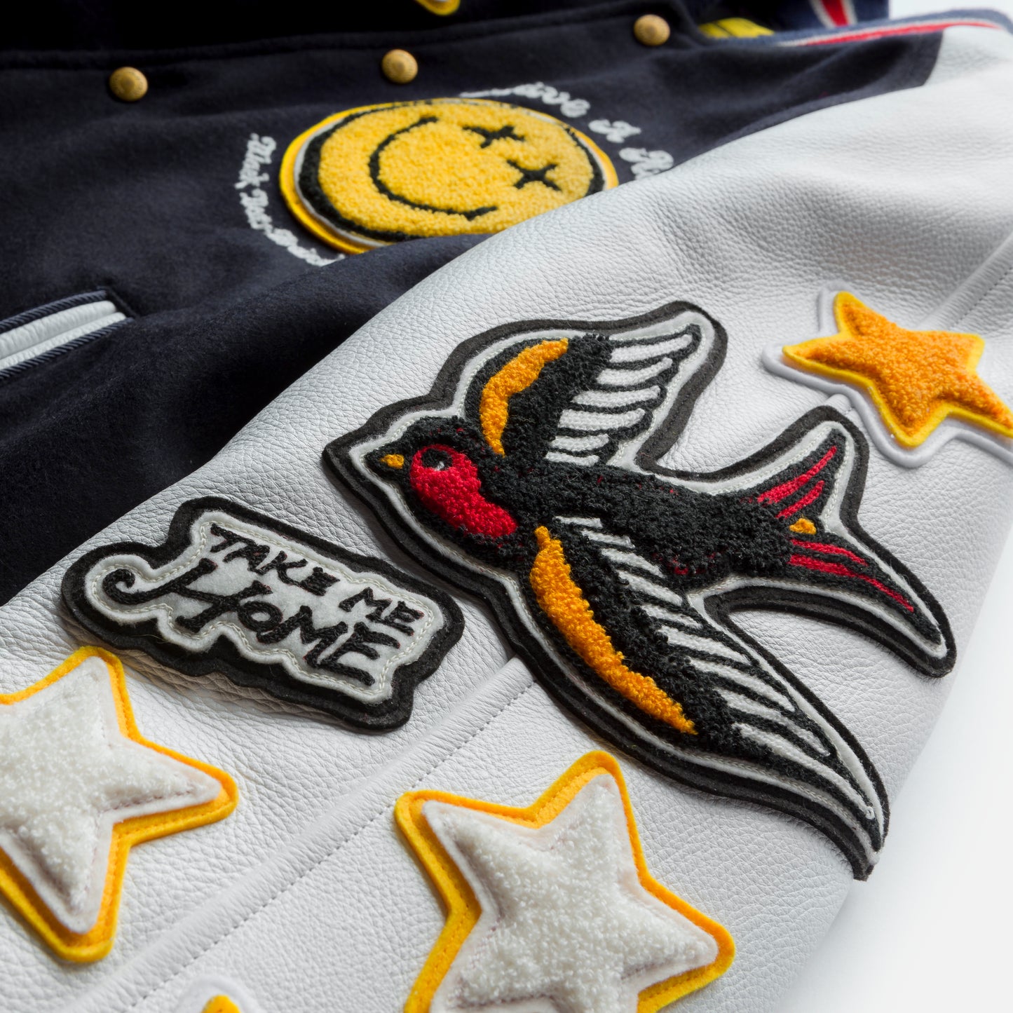 Black Bear Brand ART Edition - Chain Stitched... Stadium Jacket