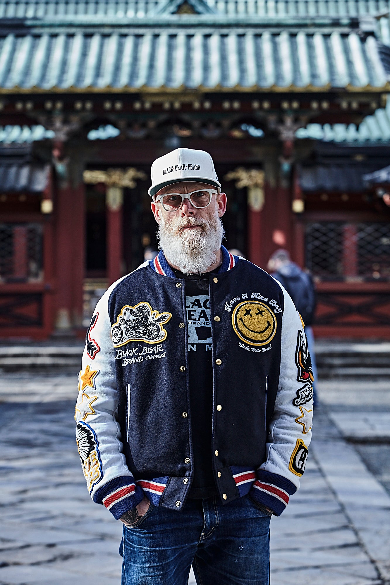 Black Bear Brand ART Edition - Chain Stitched... Stadium Jacket