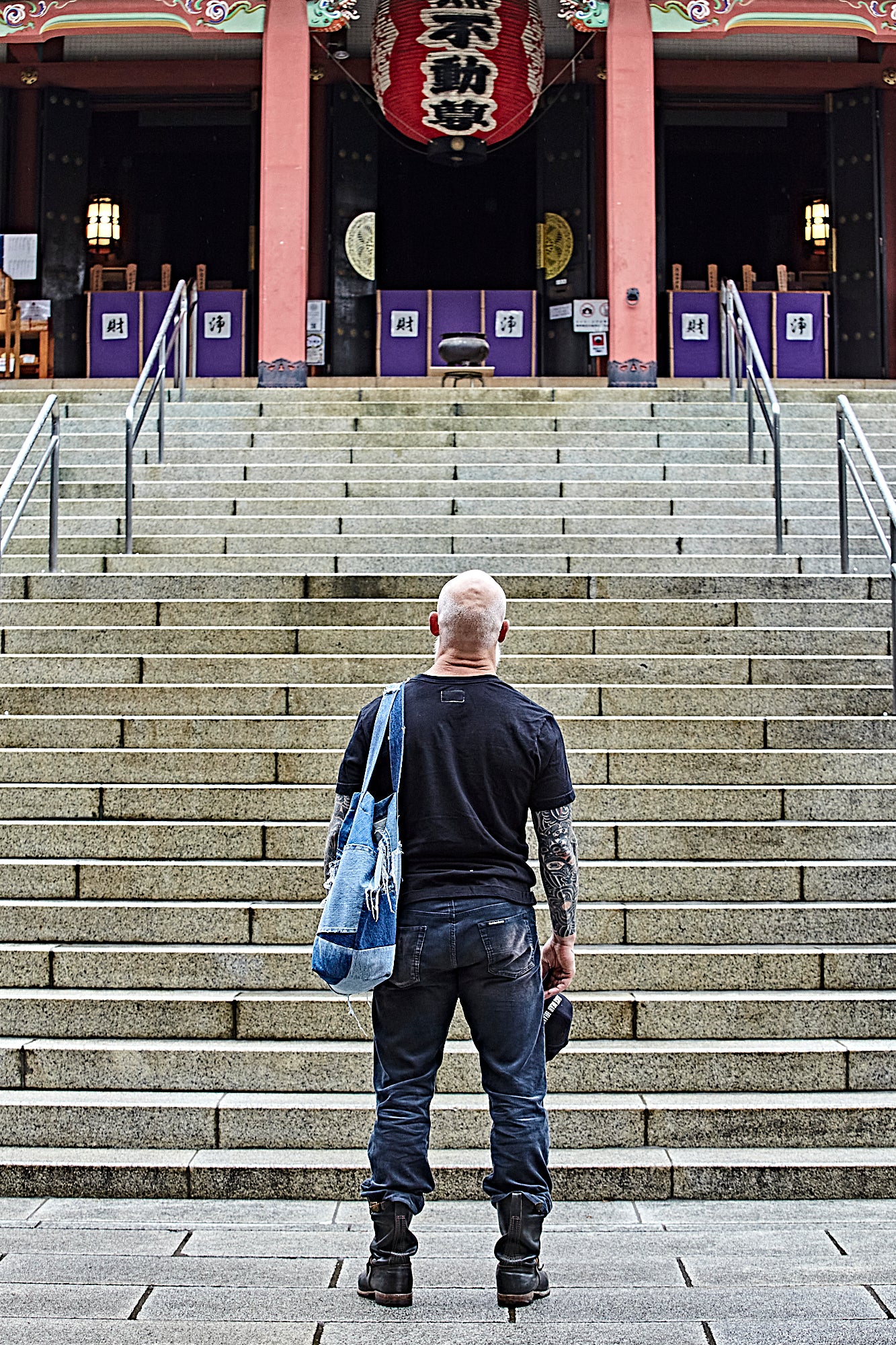 Hand Made VINTAGE DENIM Patch/Work Tote
