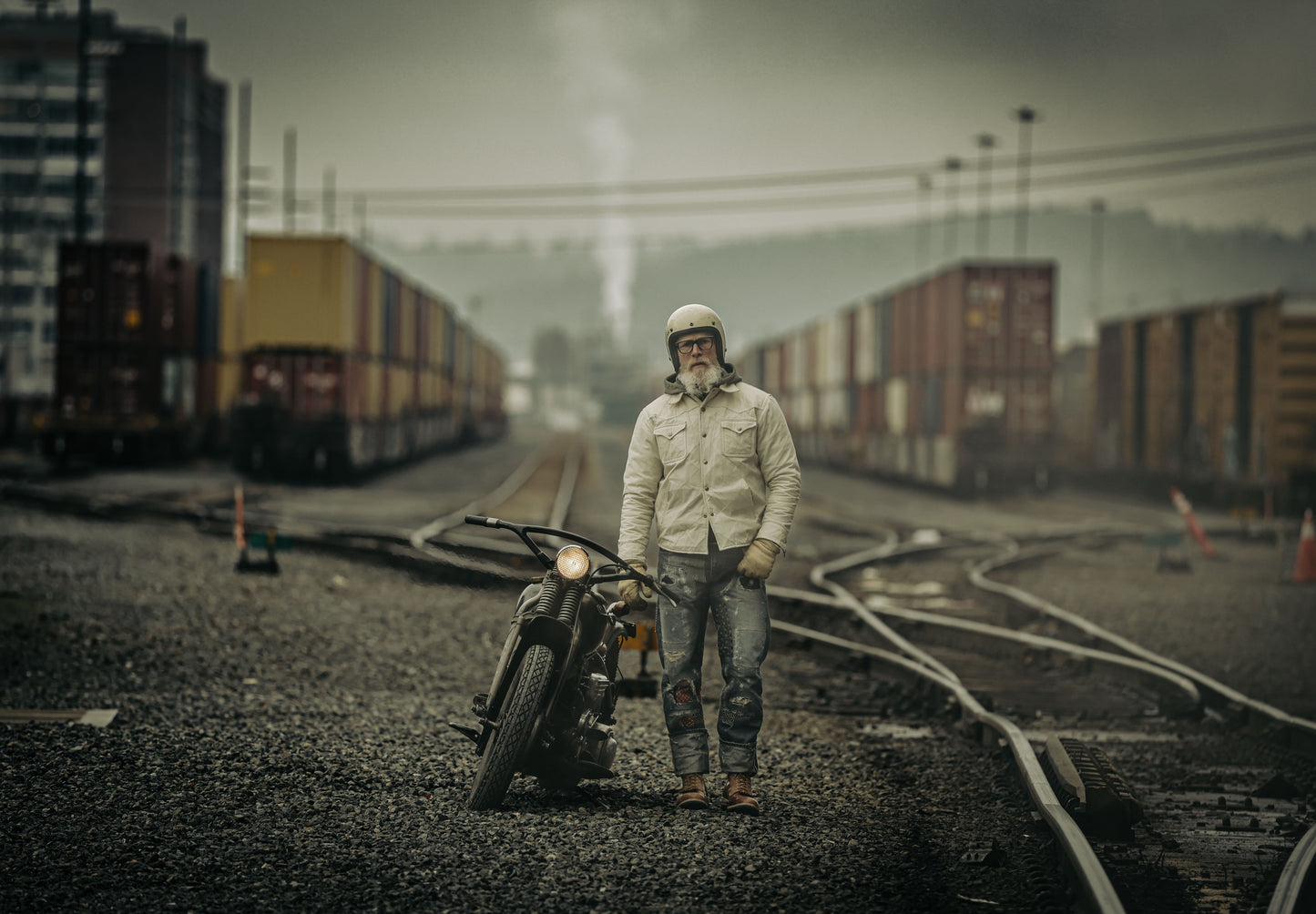 Black Bear Brand BORO ダブルフロントジーンズ