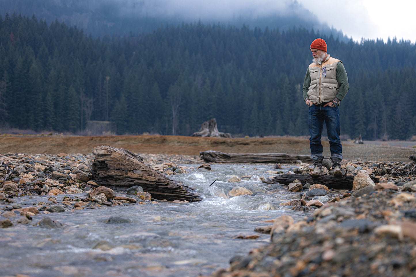 Black Bear Brand GOOSE DOWN Vest - Desert