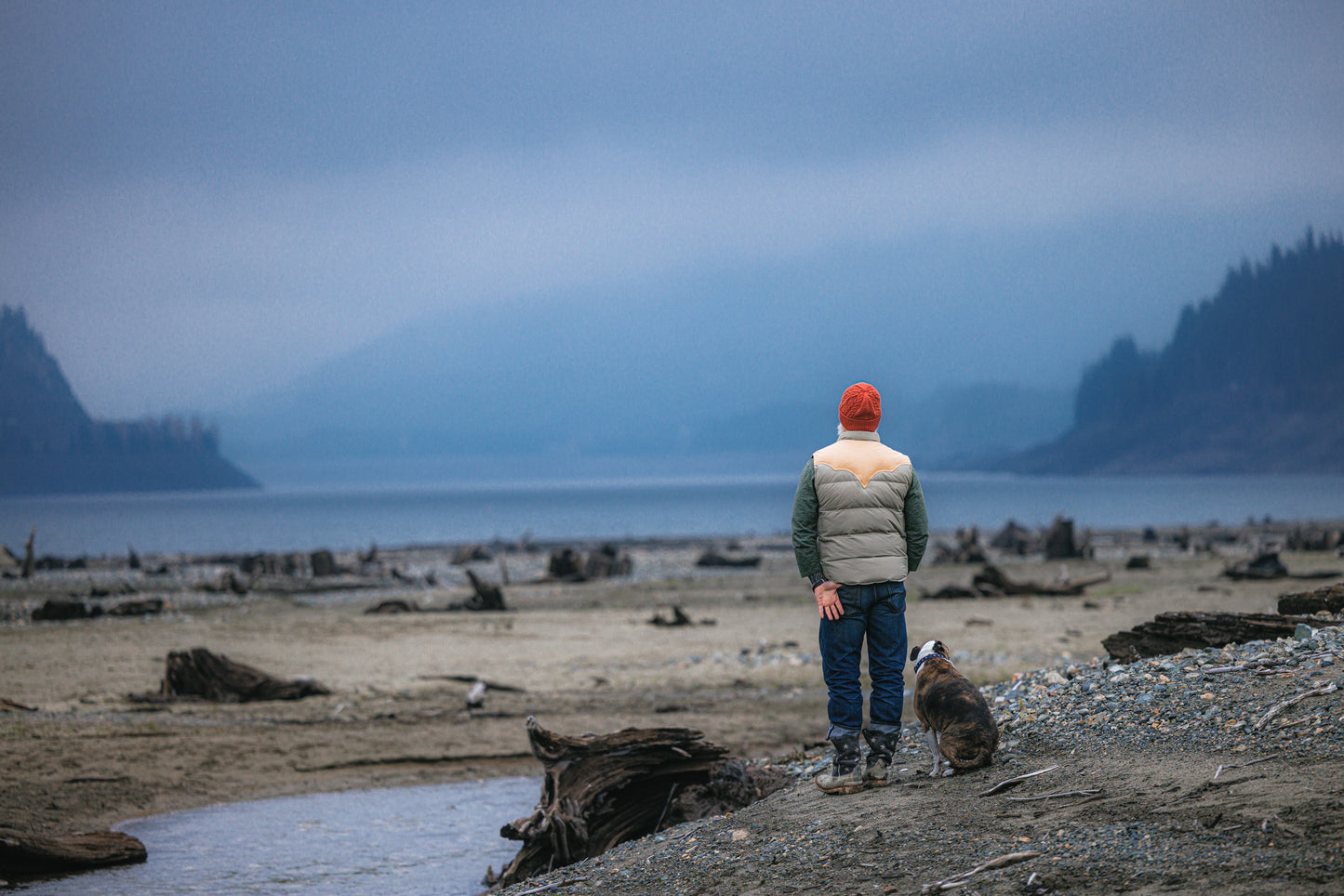 Black Bear Brand WOOL FIRE-ORANGE Cable Knit Watch Cap