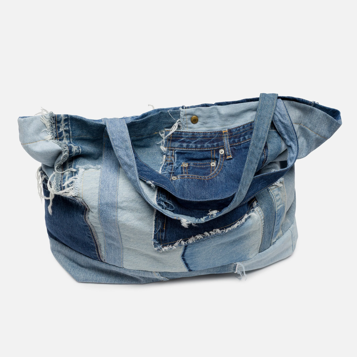 Hand Made VINTAGE DENIM Patch/Work Tote