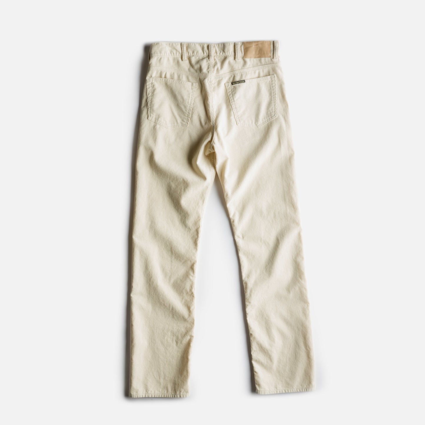 Black Bear Brand Wフロント アイボリー洗い加工 コーデュロイパンツ