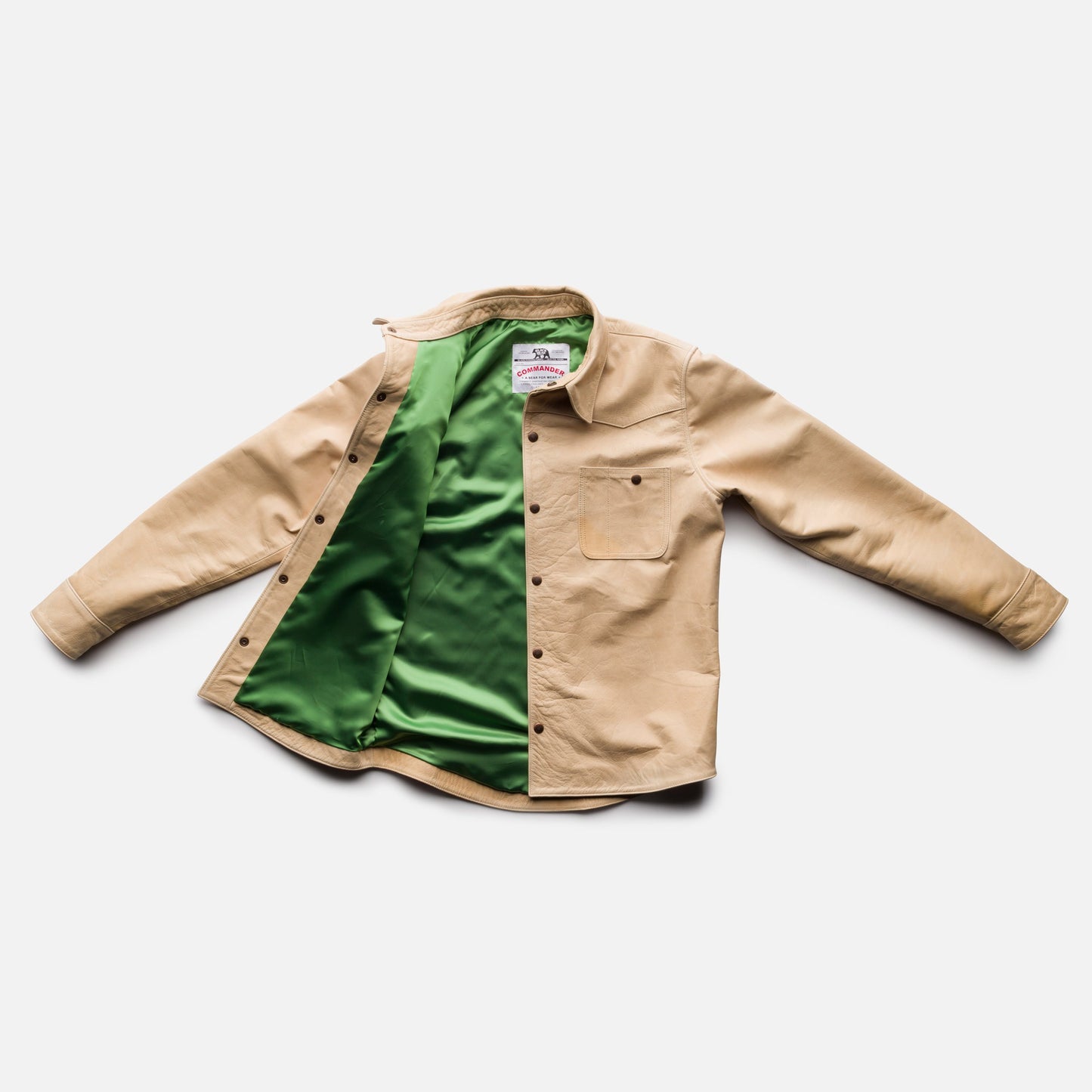 Black Bear Brand - アイボリー ウエスタン ホーウィン ホースハイド ジャケット