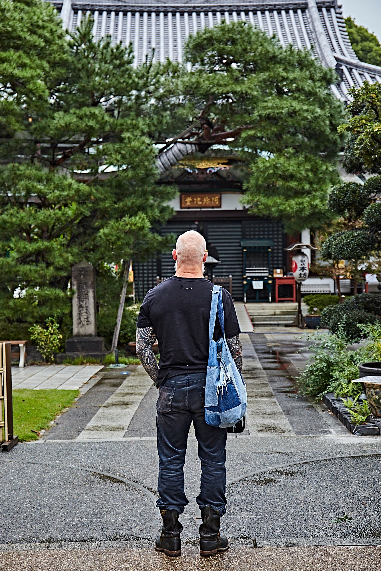 Hand Made VINTAGE DENIM Patch/Work Tote