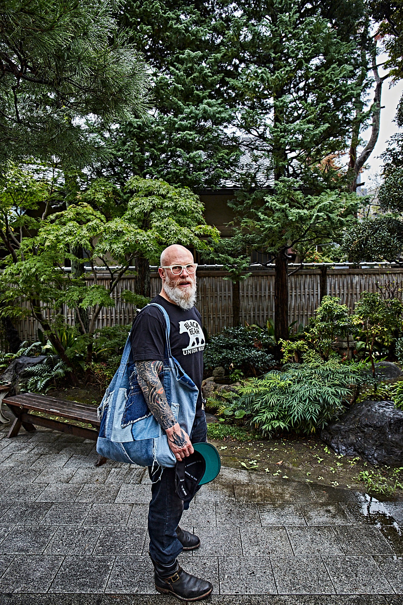 Hand Made VINTAGE DENIM Patch/Work Tote