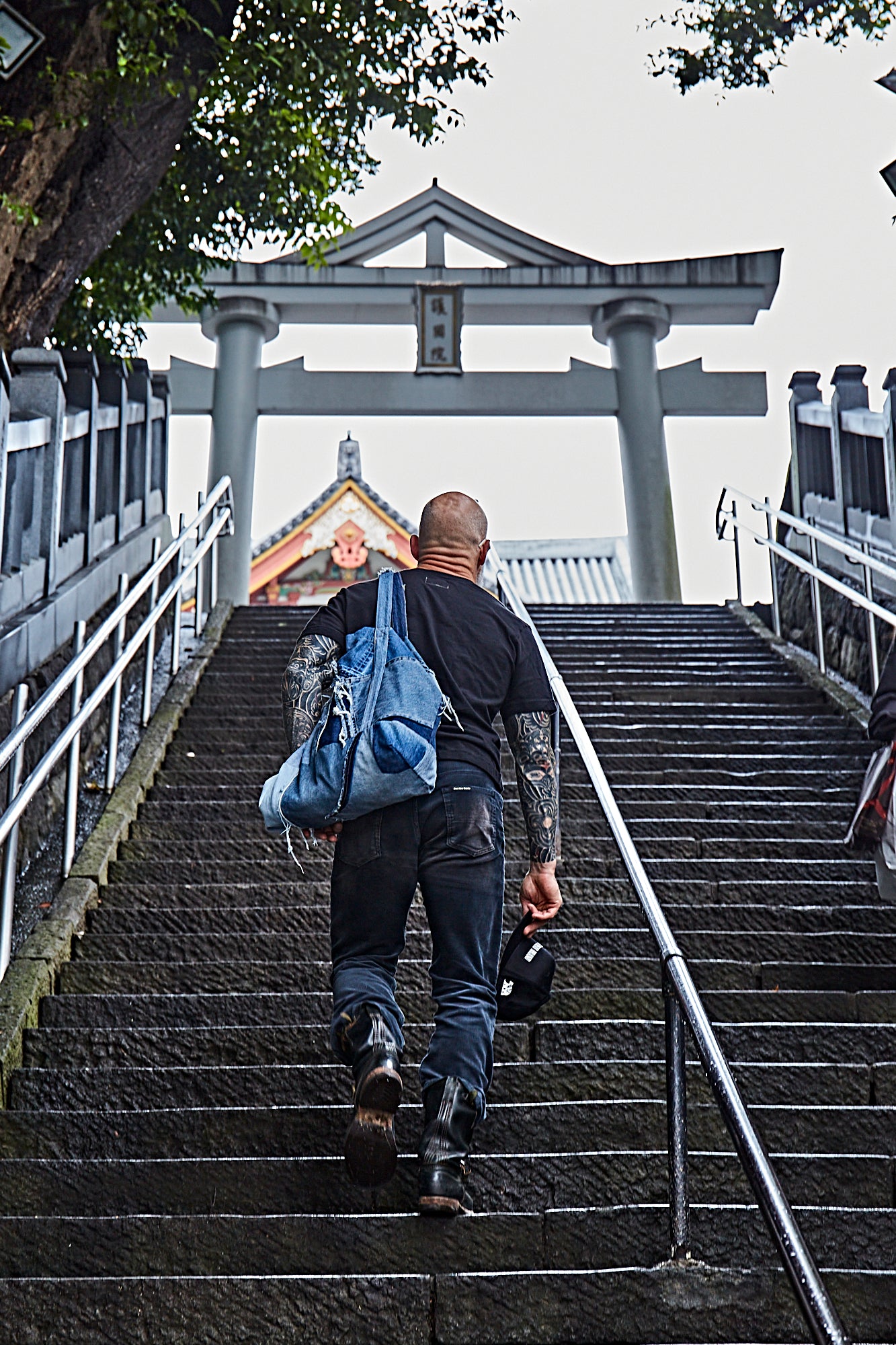 Hand Made VINTAGE DENIM Patch/Work Tote