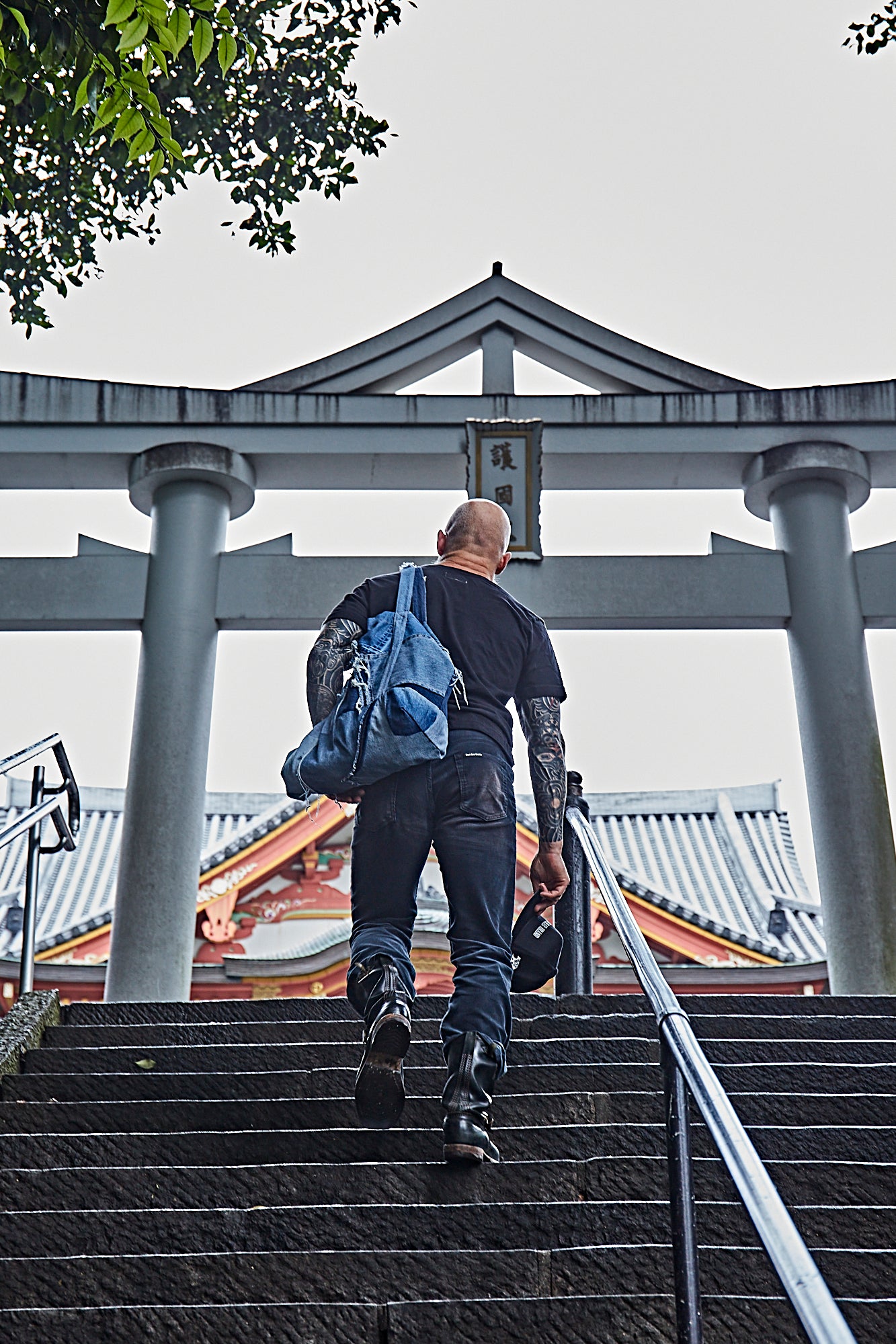 Hand Made VINTAGE DENIM Patch/Work Tote