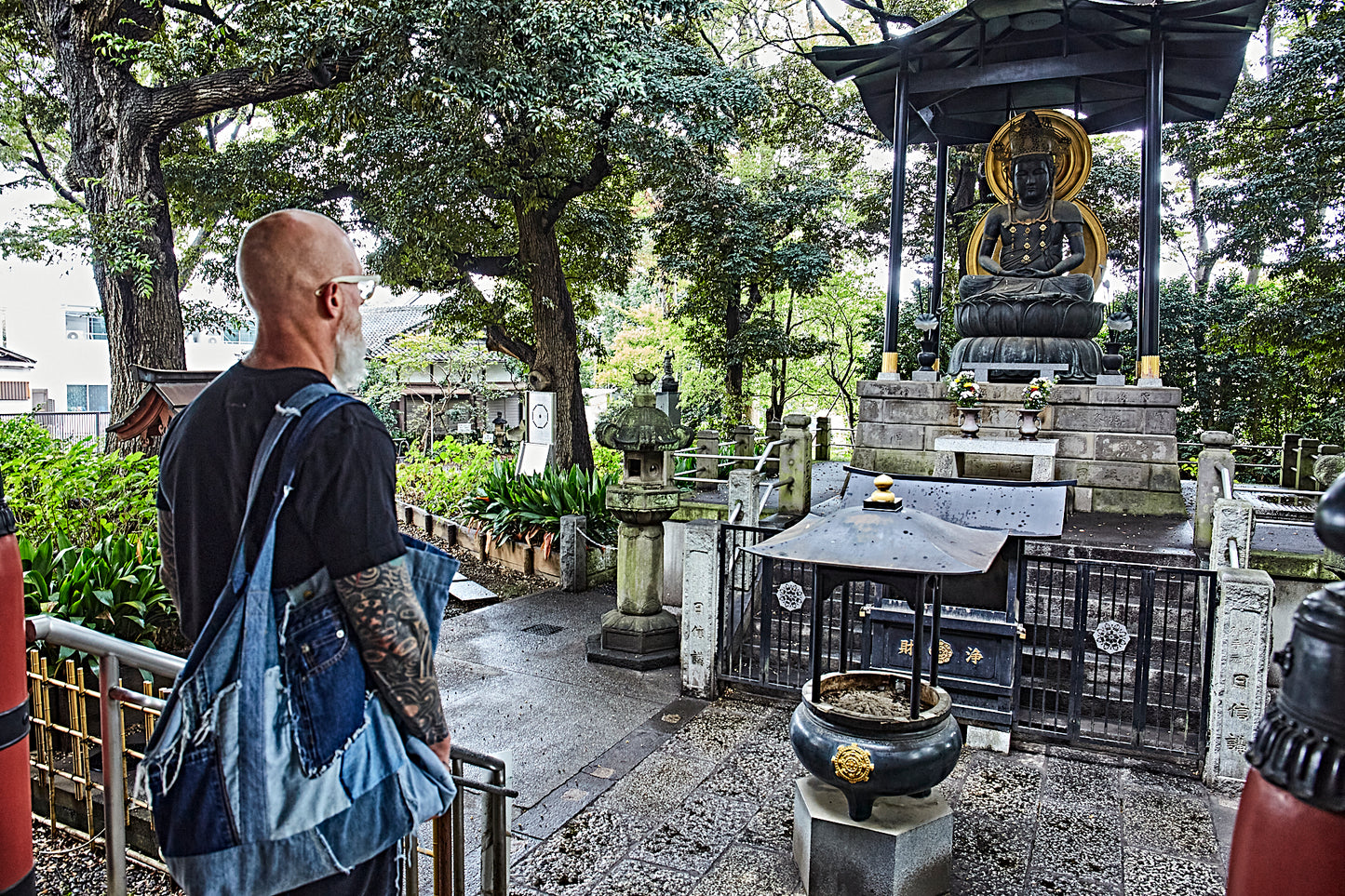Hand Made VINTAGE DENIM Patch/Work Tote