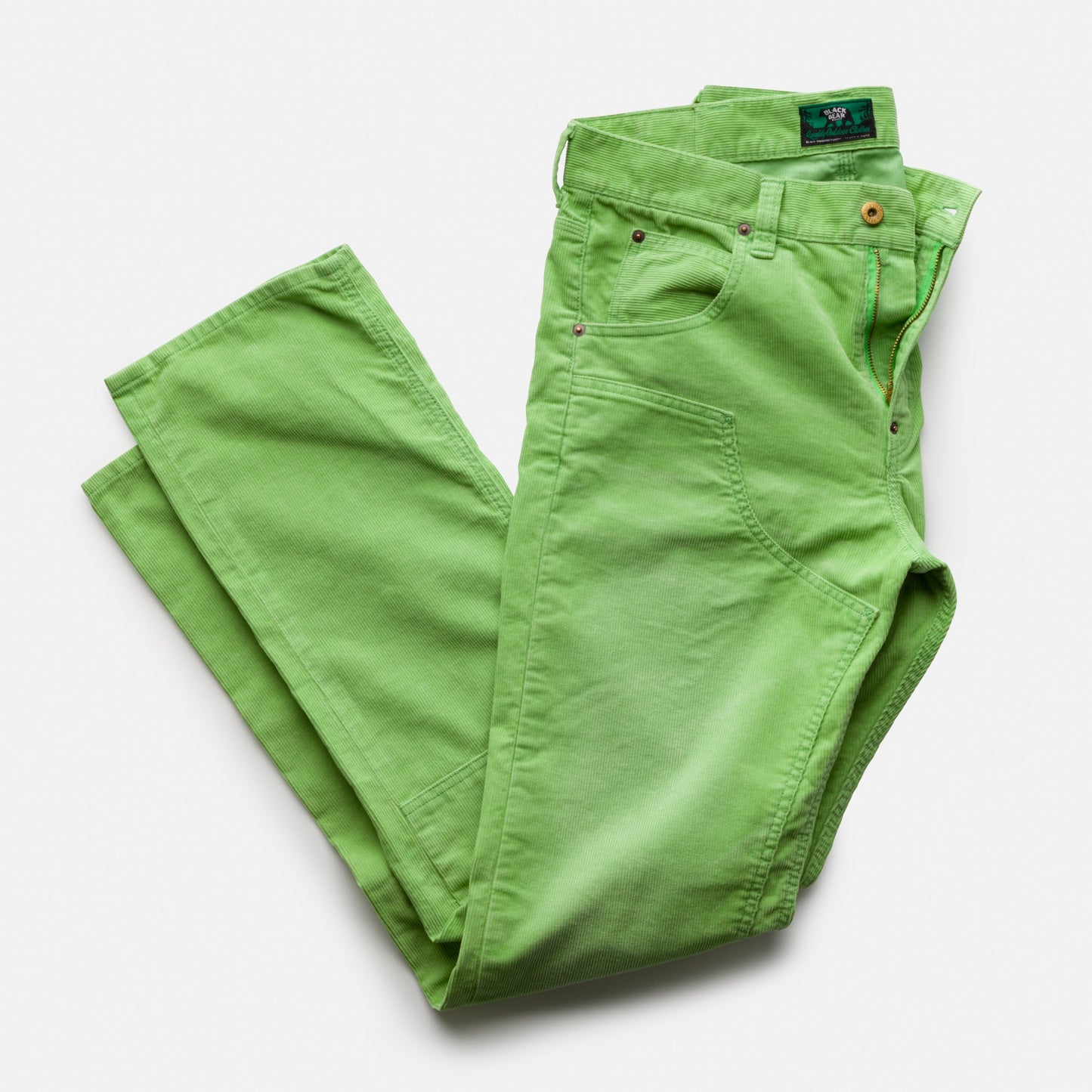 the Black Bear Brand Wフロントコーデュロイ OLD MONEY Green パンツ