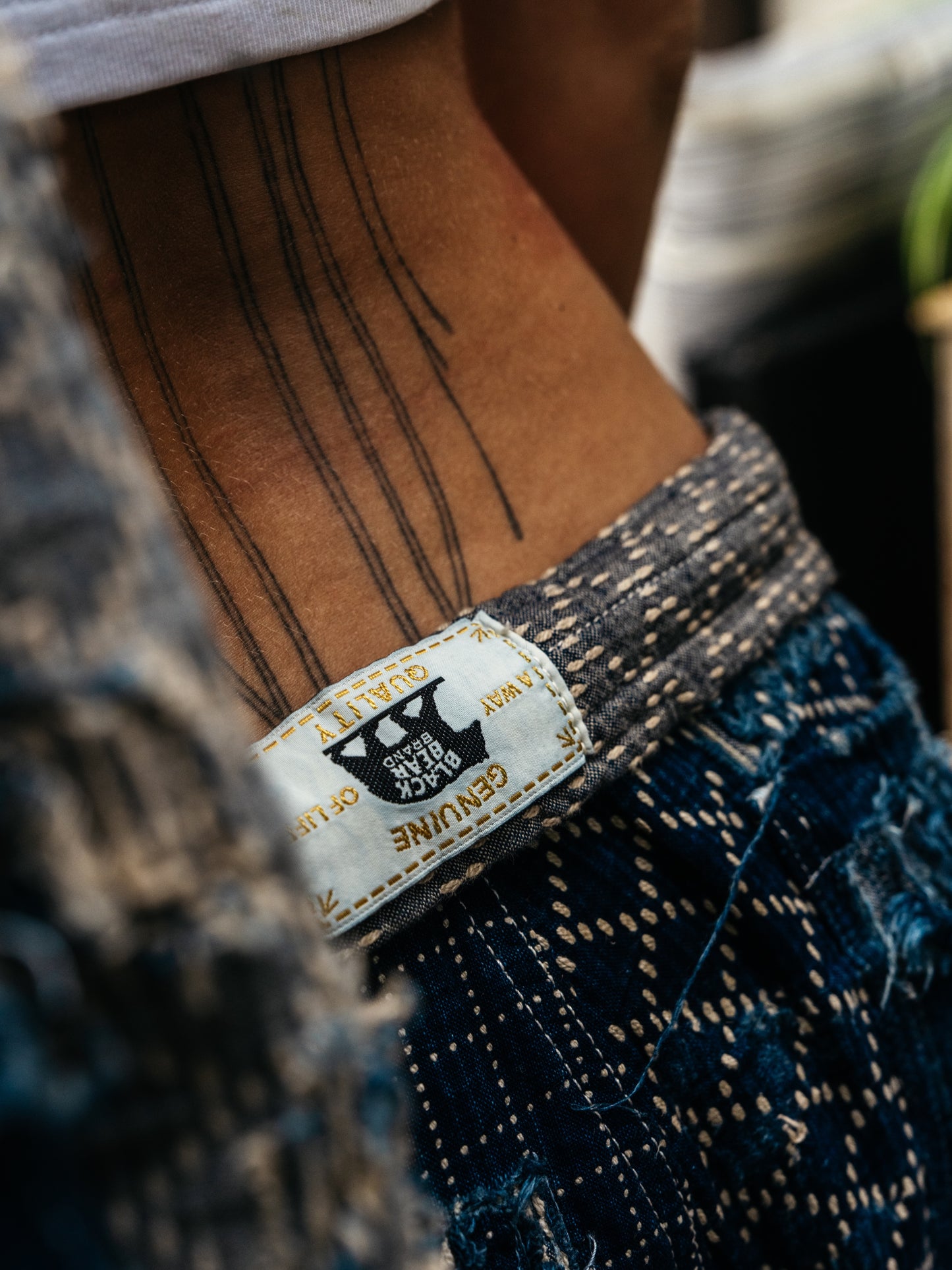 the Black Bear Brand BORO Kung Fu Lounge Pants