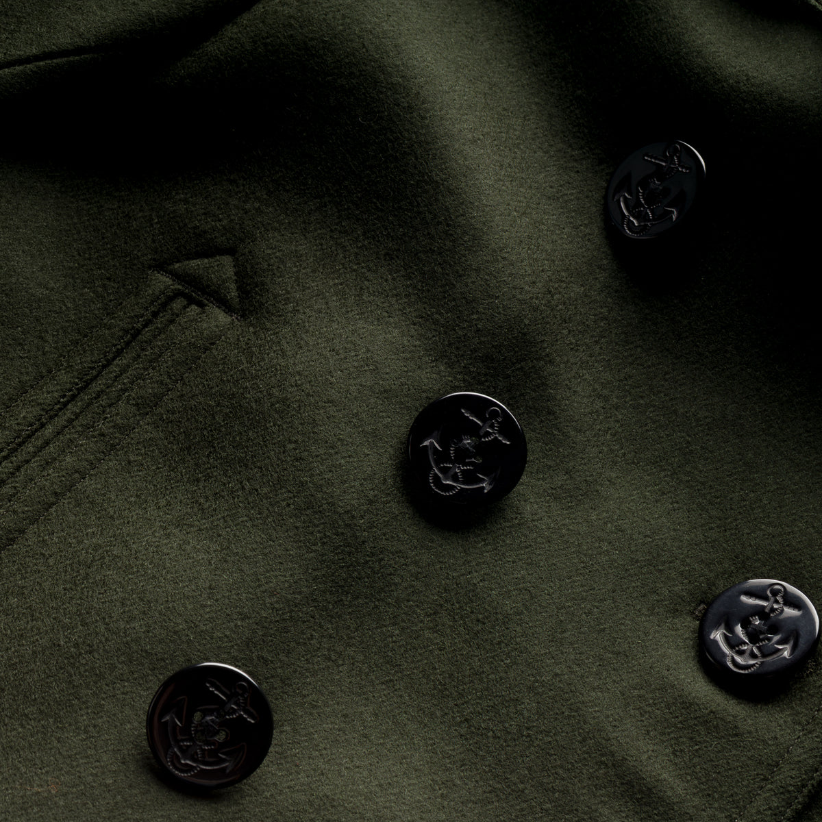 HUNTER Green... Black Bear Brand PEACOAT
