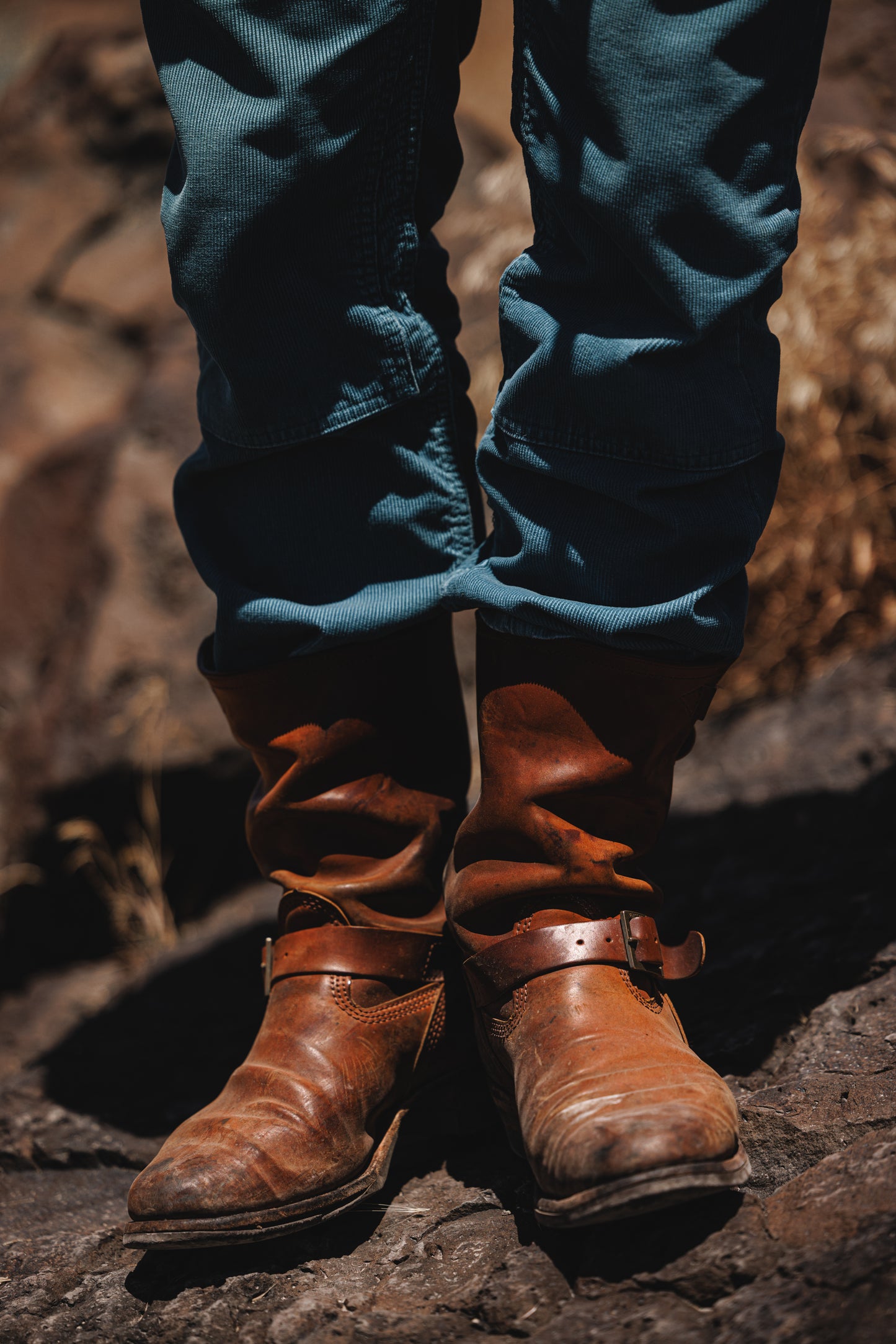 the Black Bear Brand Wフロントコーデュロイ OLD OCEAN Blue パンツ