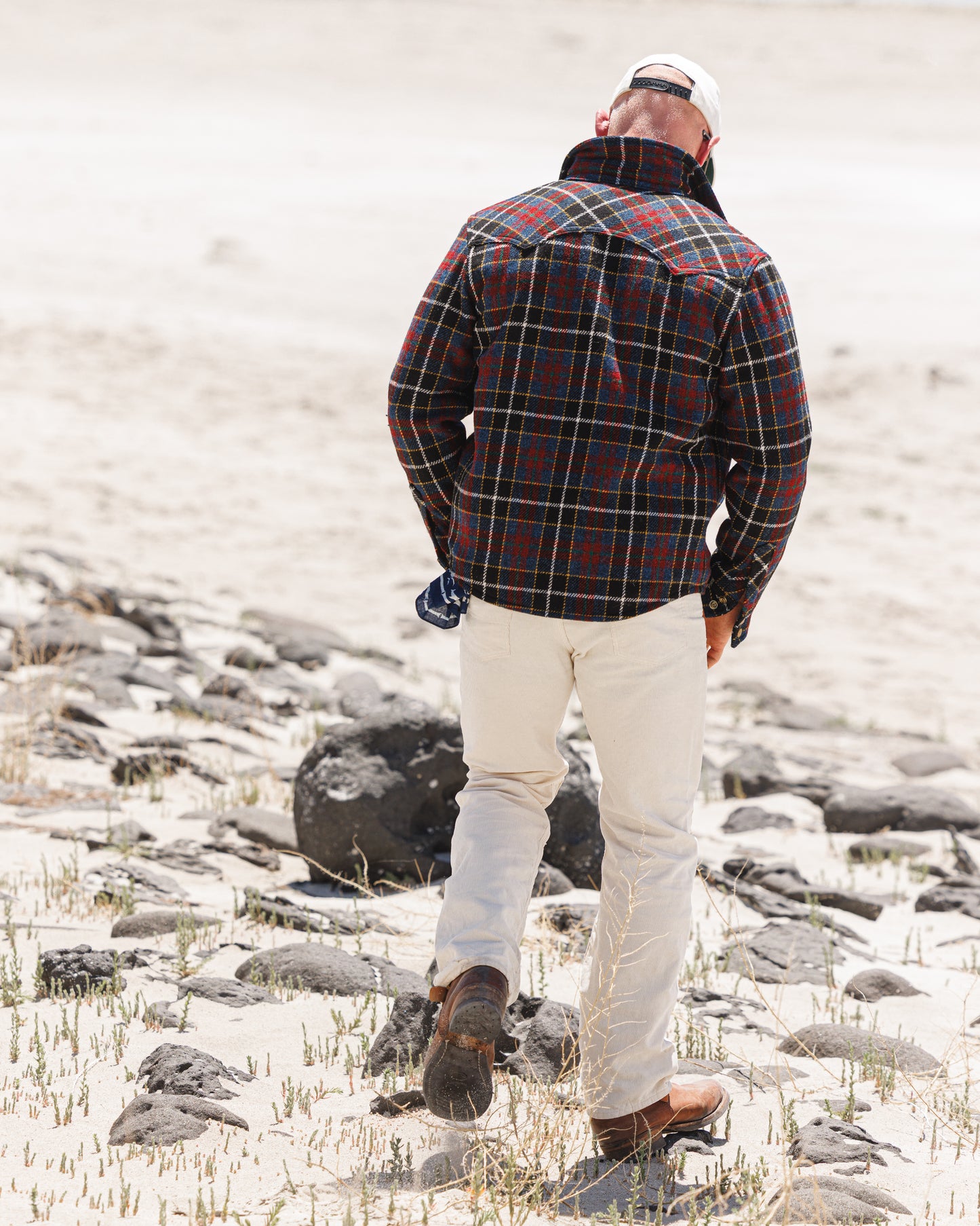 Black Bear Brand Ｗフロント アイボリー洗い加工 コーデュロイパンツ