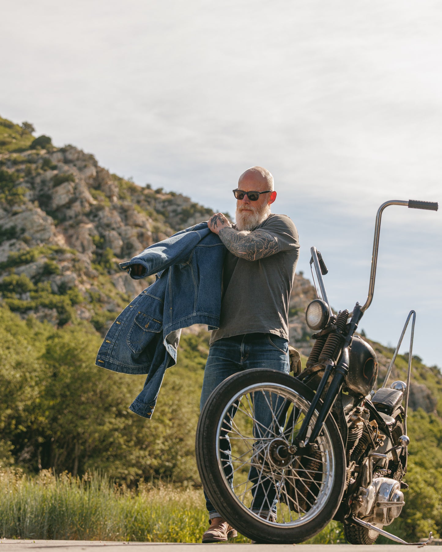 the Sun WASHED - Black Bear Brand ONE Jean Jacket (gen-2)