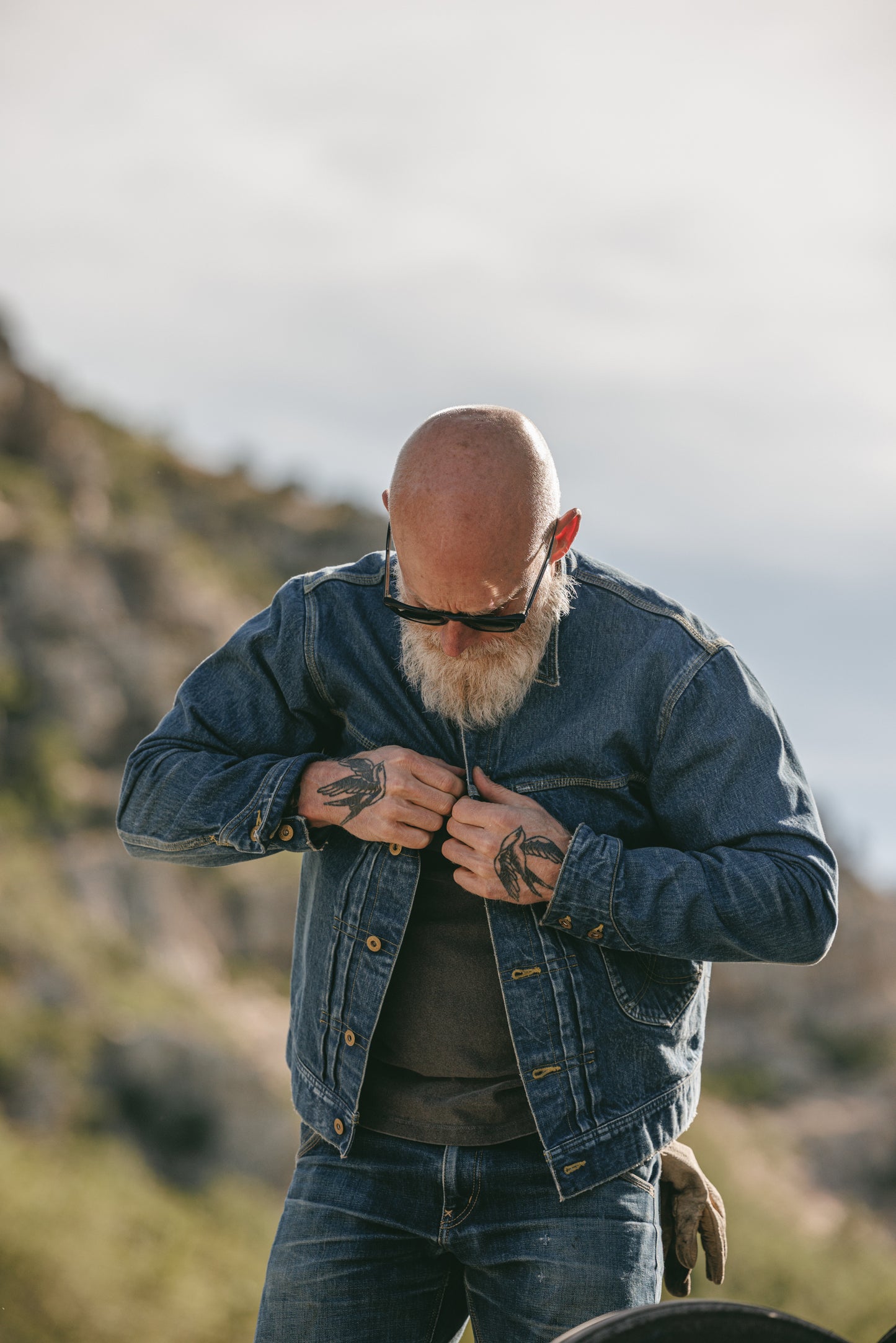 the Sun WASHED - Black Bear Brand ONE Jean Jacket (gen-2)