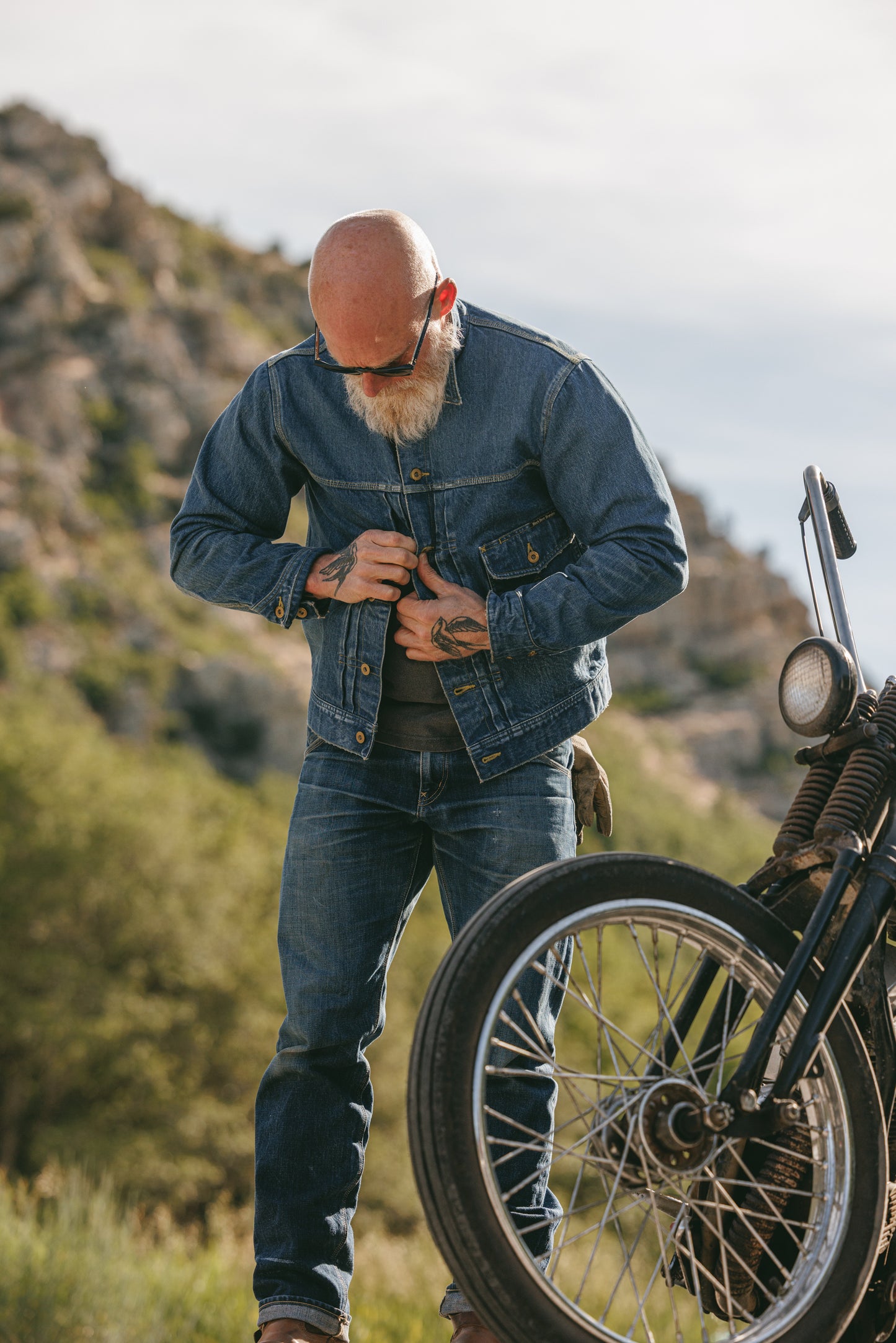the Sun WASHED - Black Bear Brand ONE Jean Jacket (gen-2)