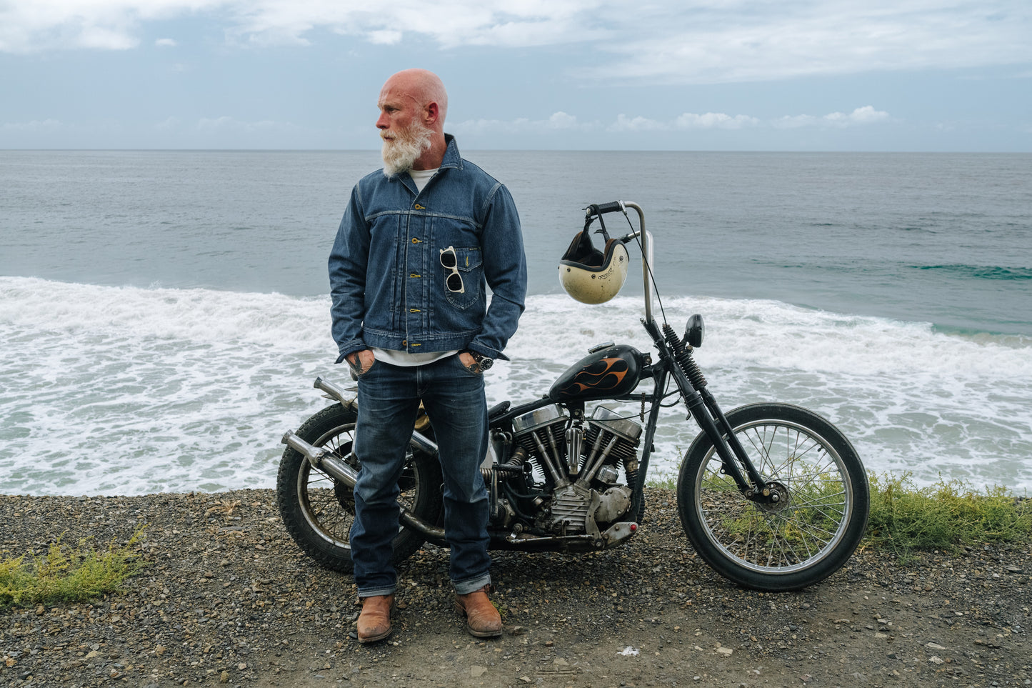 the Sun WASHED - Black Bear Brand ONE Jean Jacket (gen-2)