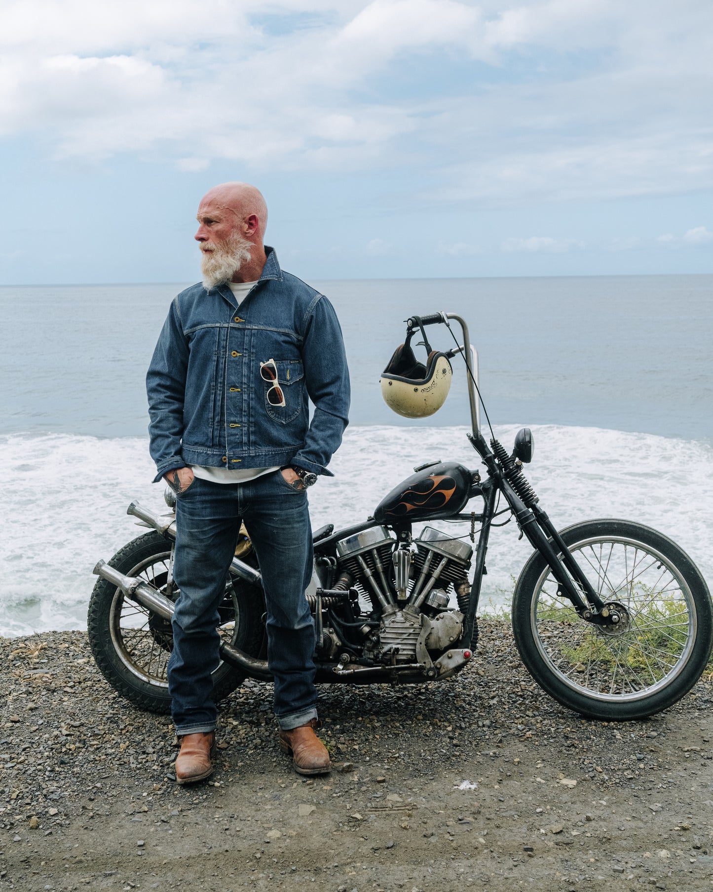 the Sun WASHED - Black Bear Brand ONE Jean Jacket (gen-2)
