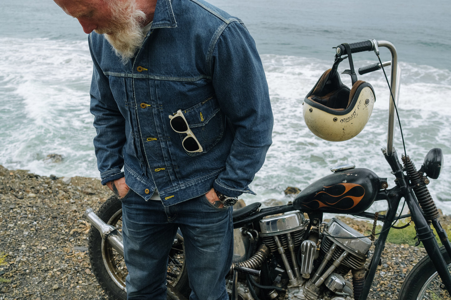 the Sun WASHED - Black Bear Brand ONE Jean Jacket (gen-2)