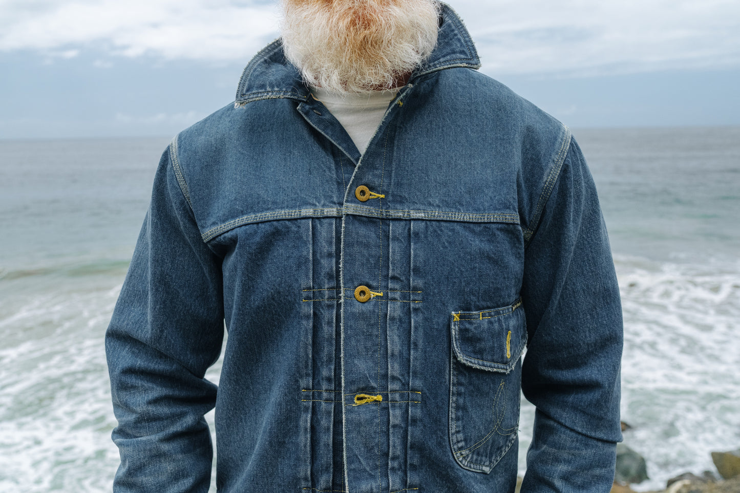 the Sun WASHED - Black Bear Brand ONE Jean Jacket (gen-2)