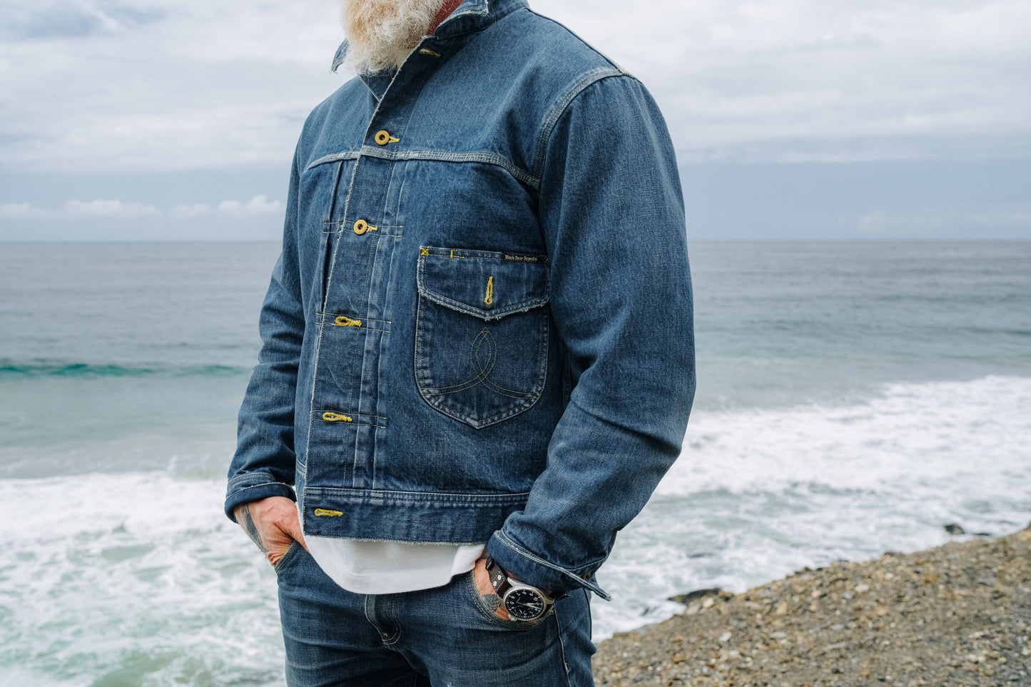the Sun WASHED - Black Bear Brand ONE Jean Jacket (gen-2)