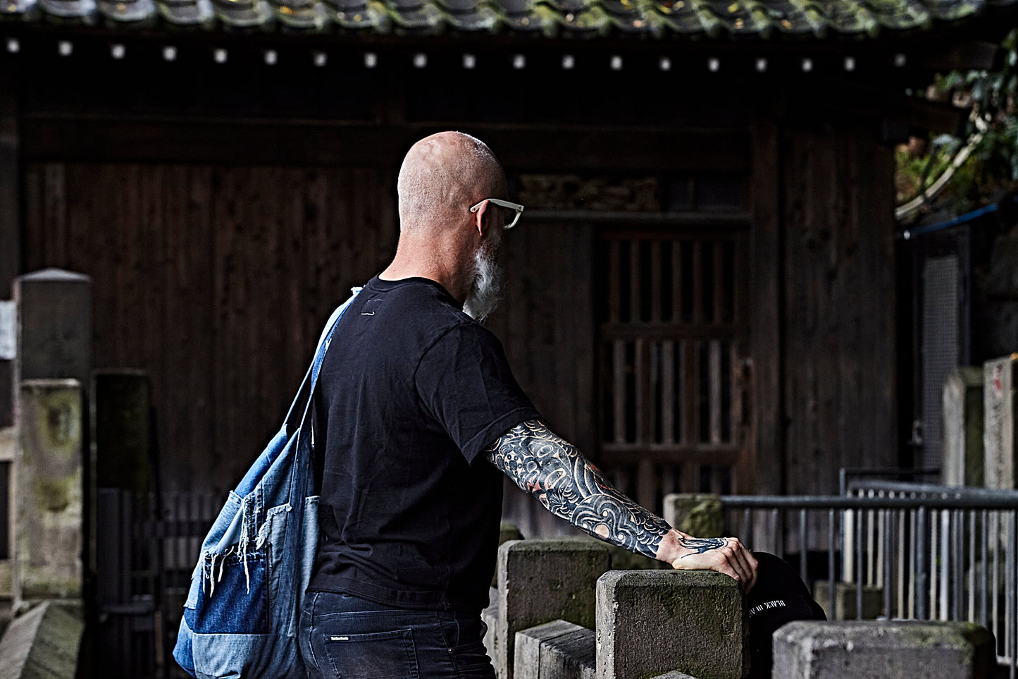 Hand Made VINTAGE DENIM Patch/Work Tote