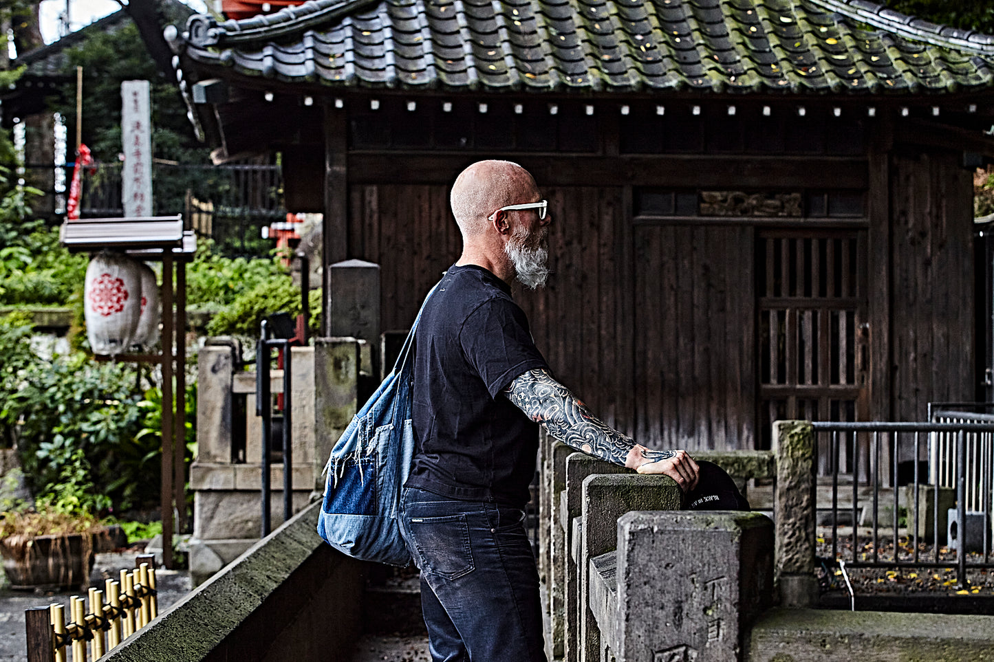 Hand Made VINTAGE DENIM Patch/Work Tote