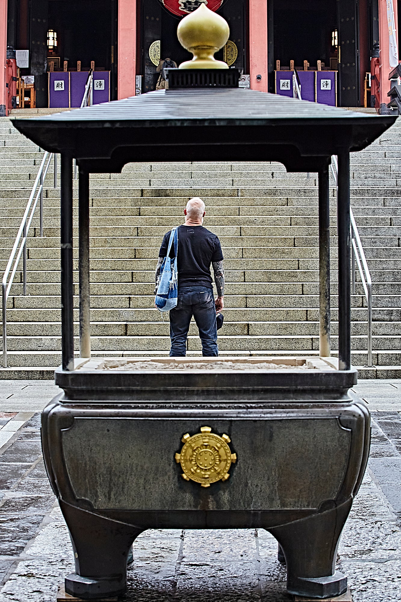 Hand Made VINTAGE DENIM Patch/Work Tote