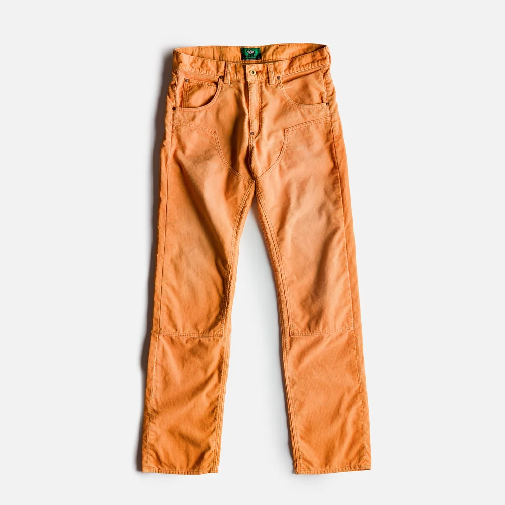 the Black Bear Brand Wフロントコーデュロイ BURNISHED ORANGE パンツ