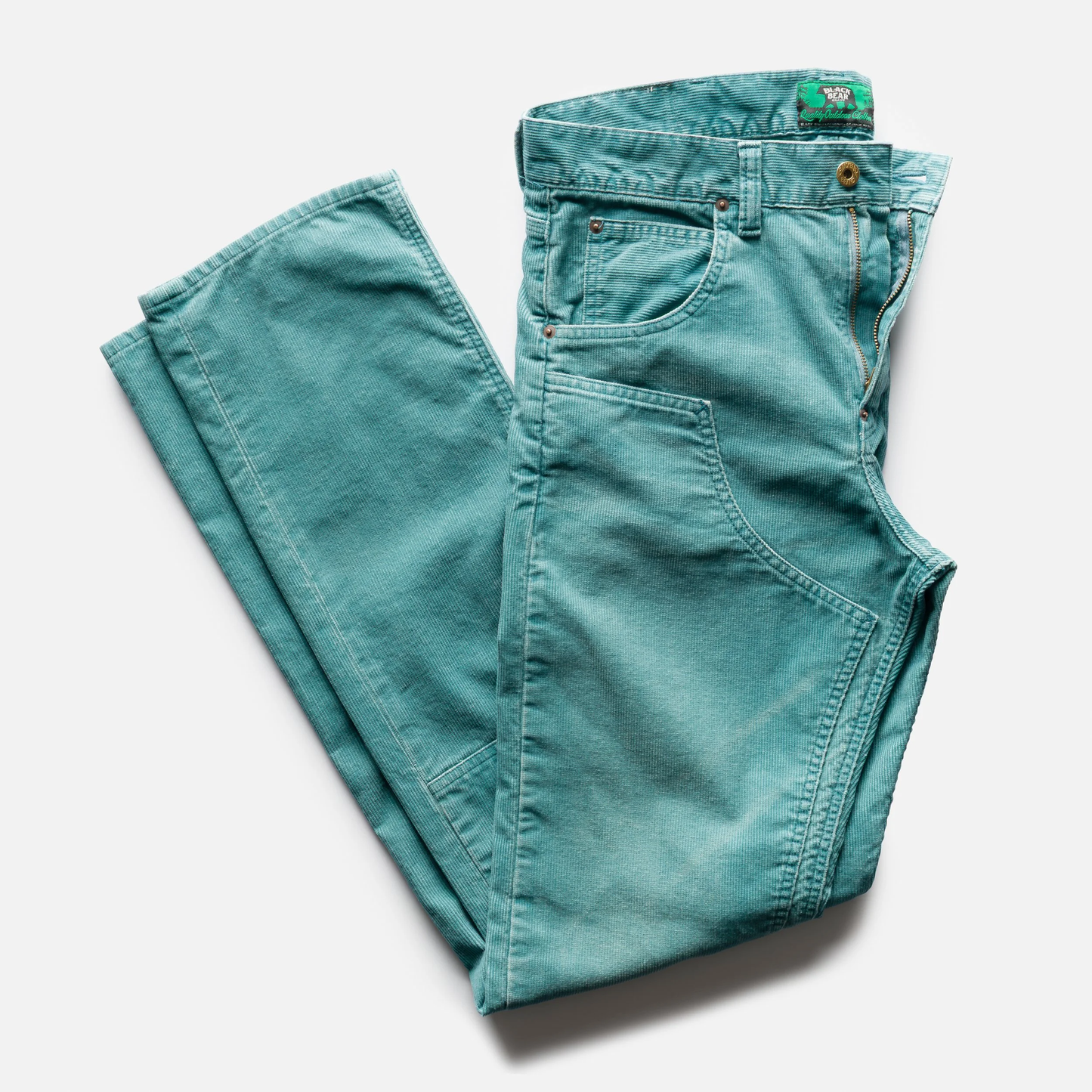 the Black Bear Brand Wフロントコーデュロイ OLD OCEAN Blue パンツ