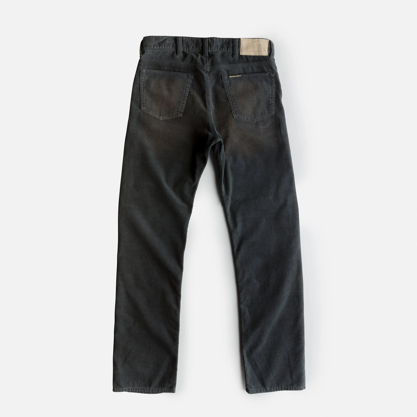 Black Bear Brand BLACK Double Front Bleached/Distressed Cords