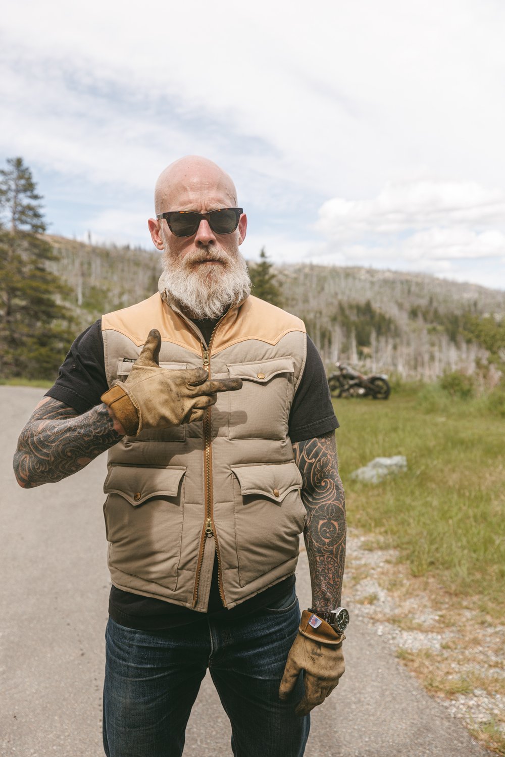 Black Bear Brand GOOSE DOWN Vest - Desert