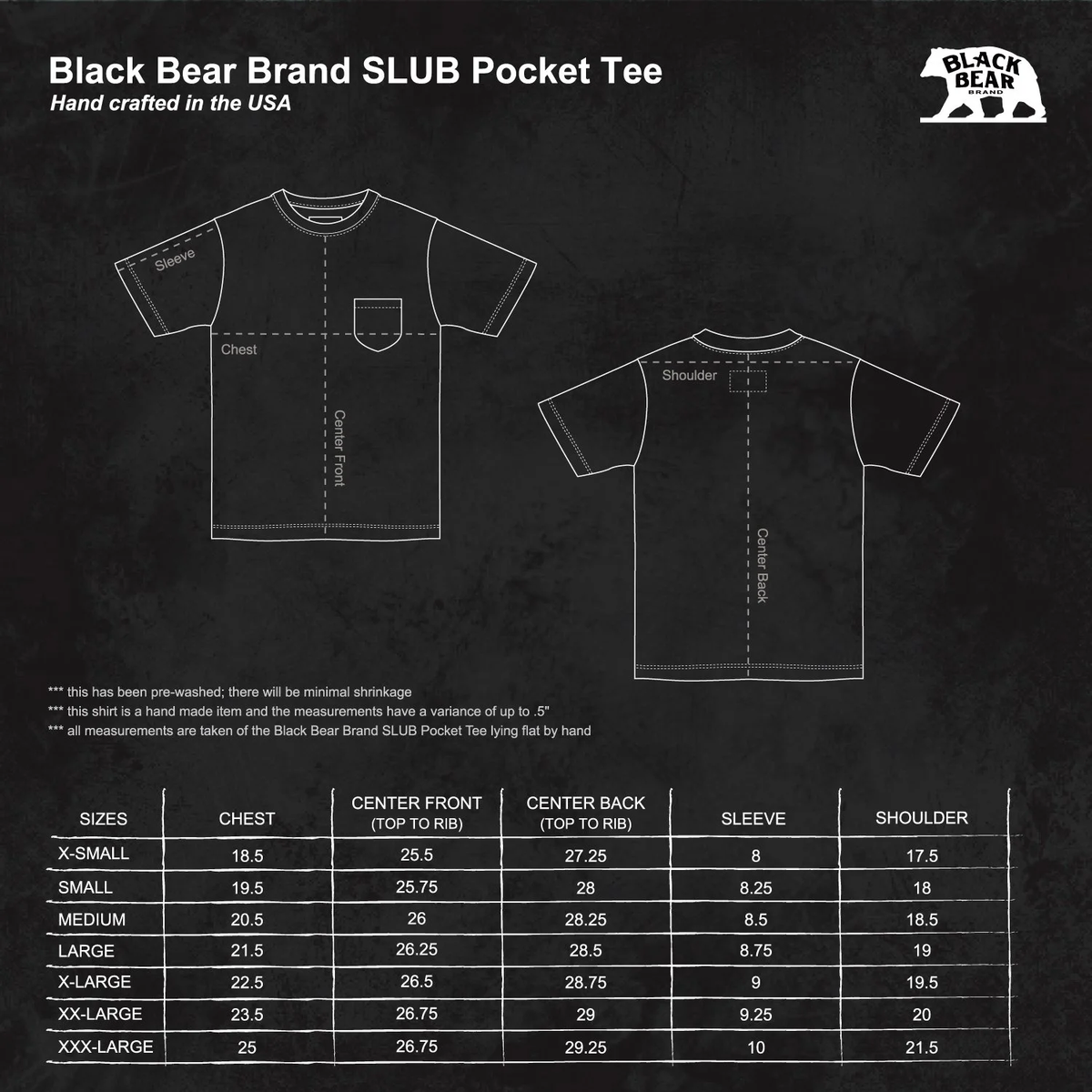 Made In The USA SLUB COTTON POCKET Tee