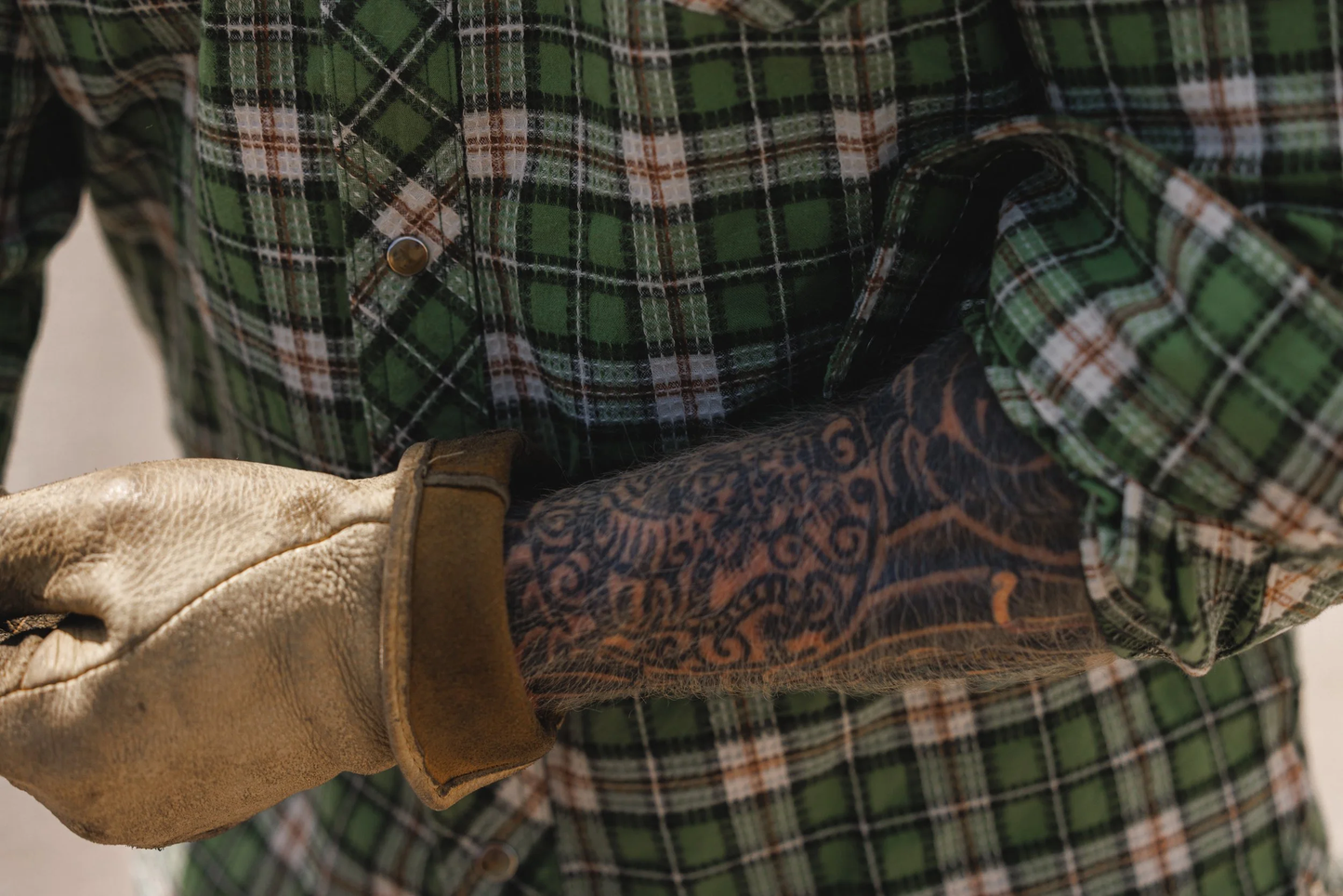 Black Bear Brand EVERGREEN Plaid P-Snap Shirt