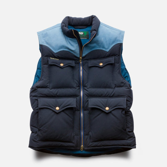 Black Bear Brand GOOSE DOWN Vest - Indigo