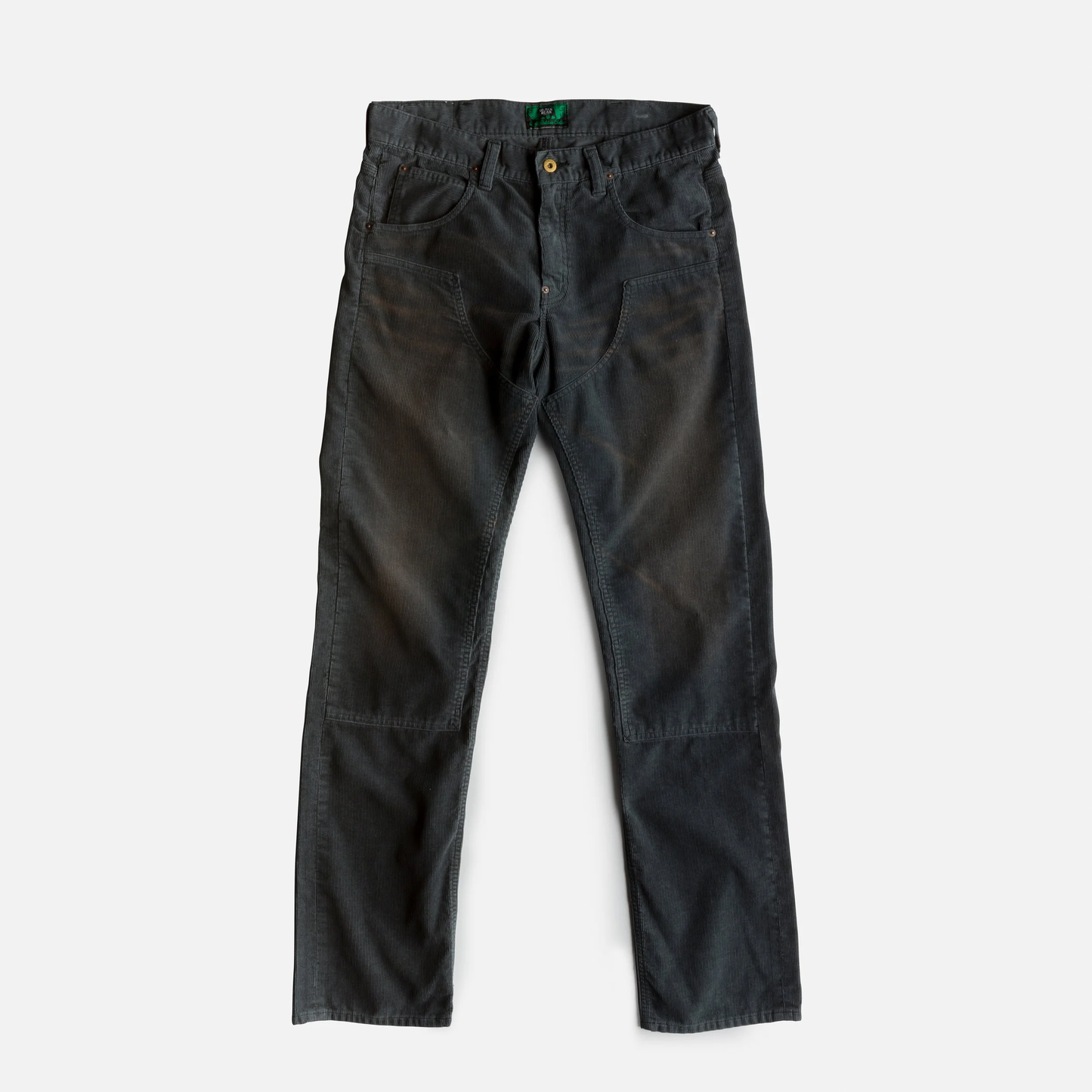 Black Bear Brand BLACK Double Front Bleached/Distressed Cords