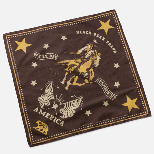 We'll Die Standin' Up - 立ったまま死ぬ・・ Print Cotton Bandana