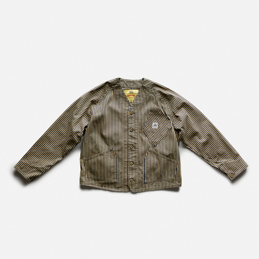 the vintage Black Bear Brand engineer coat (special collaboration with TCB)